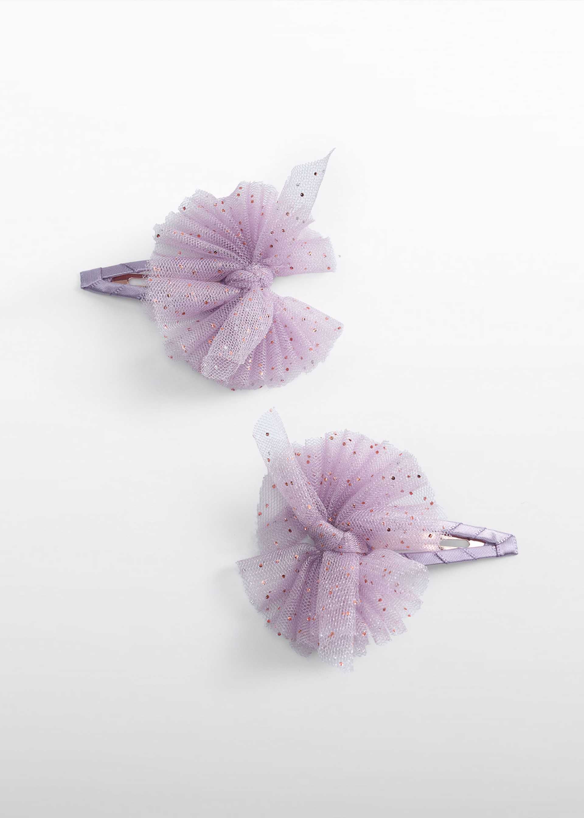 girls tulle clips