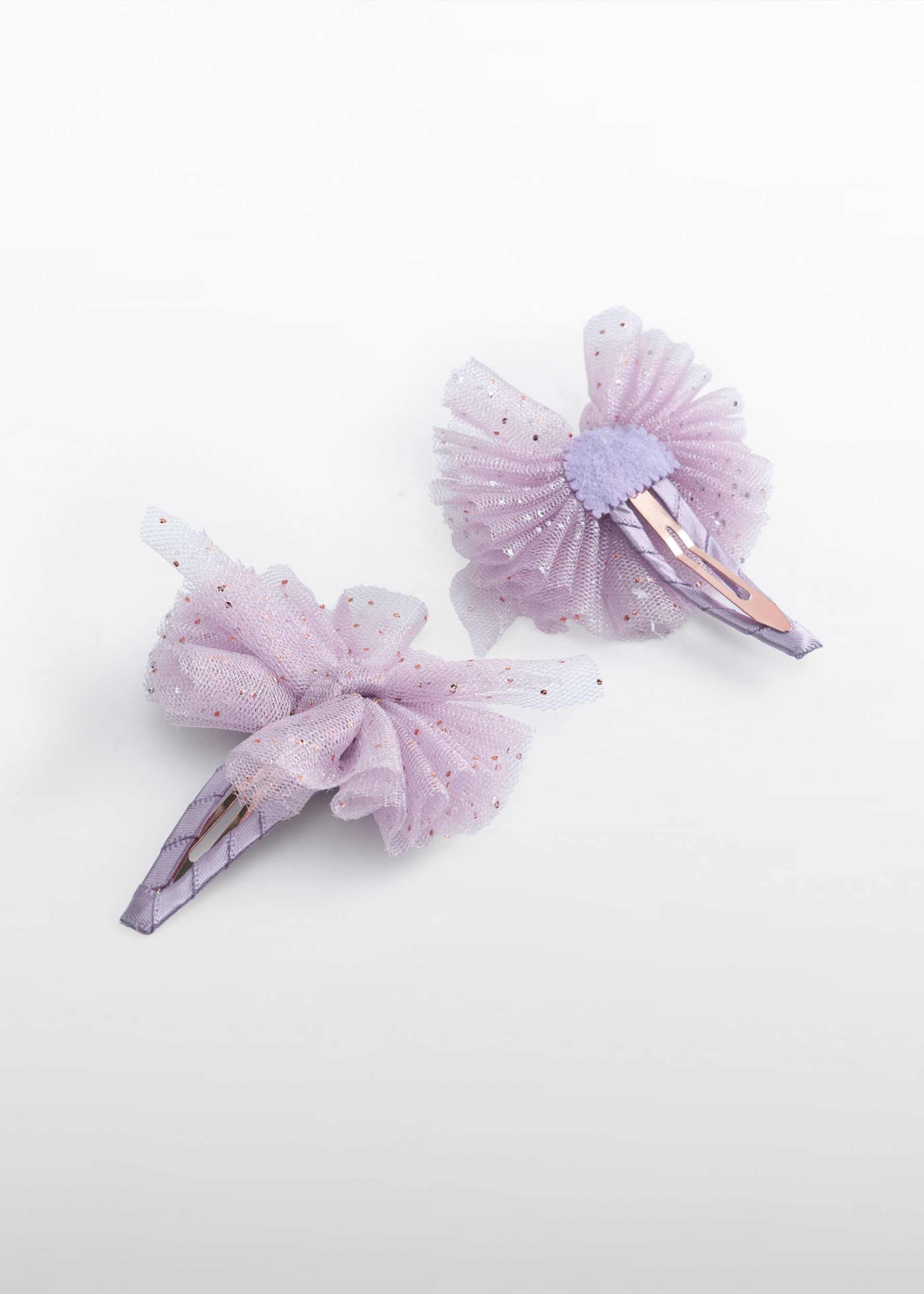 girls tulle clips
