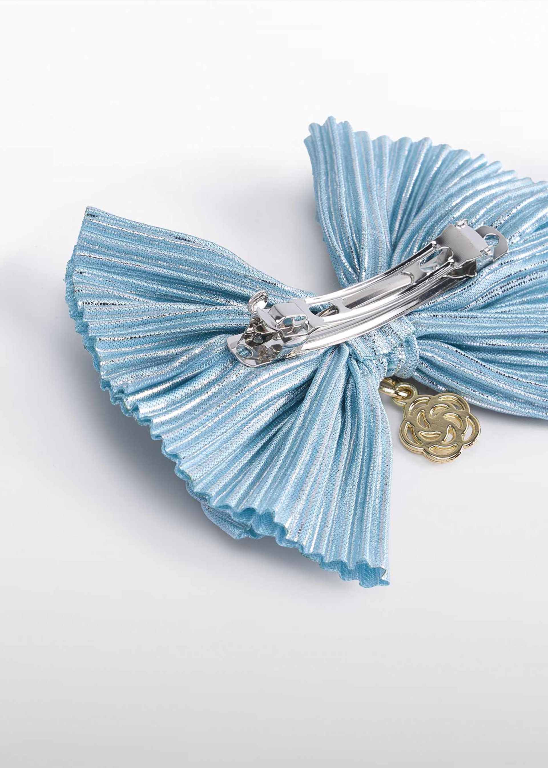 Girl Pleated Knit Bow Hair Clip