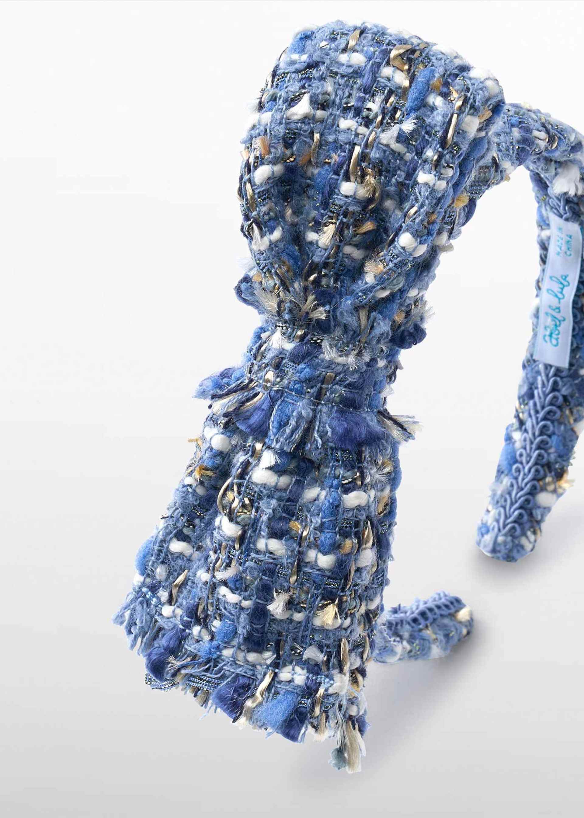 Serre-tête en tweed fille