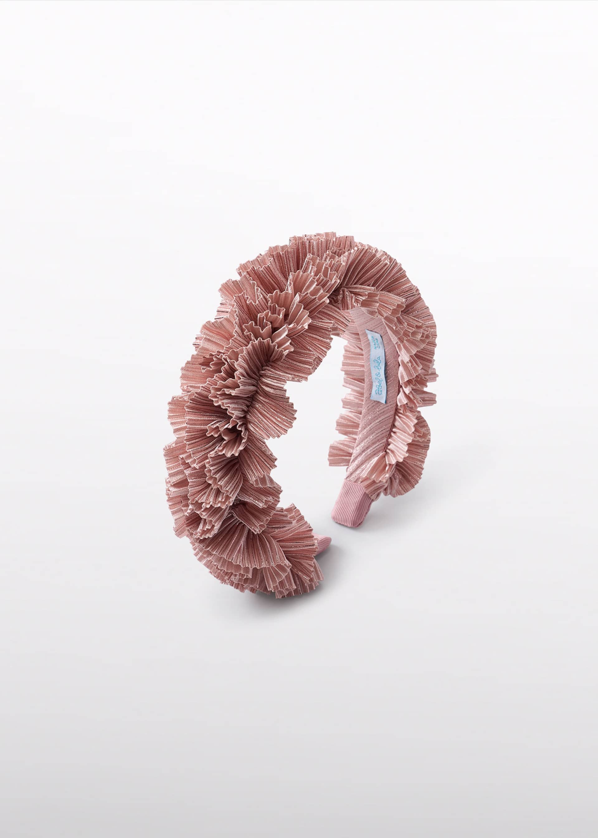 girls pleated knitted headband