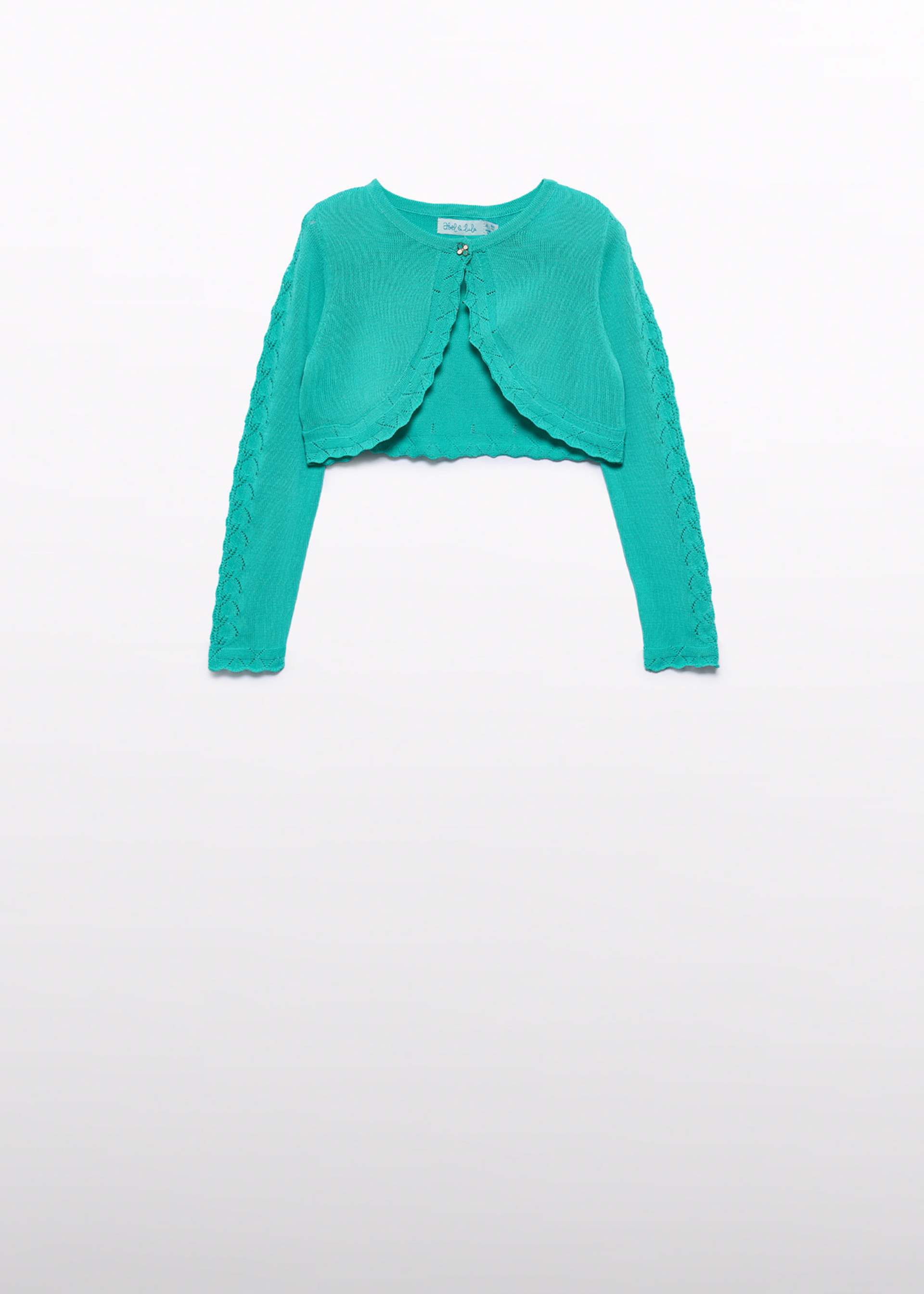 Girl Knit Crop Cardigan