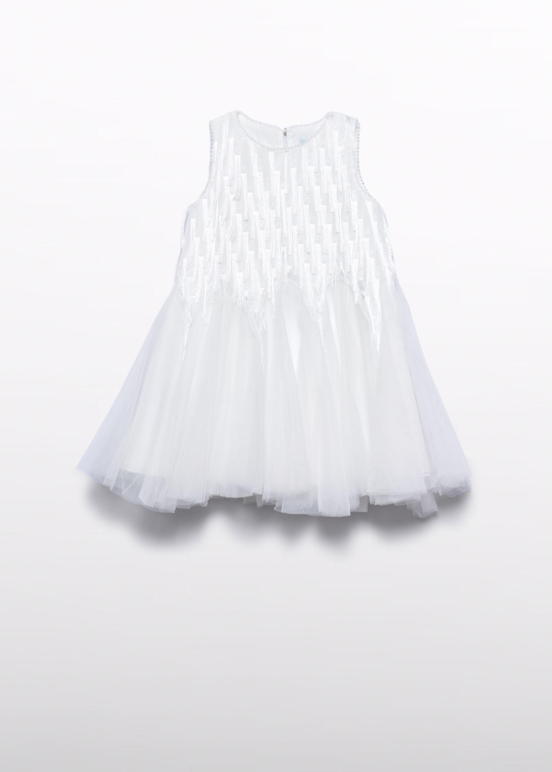 Vestido flecos fantasia niña