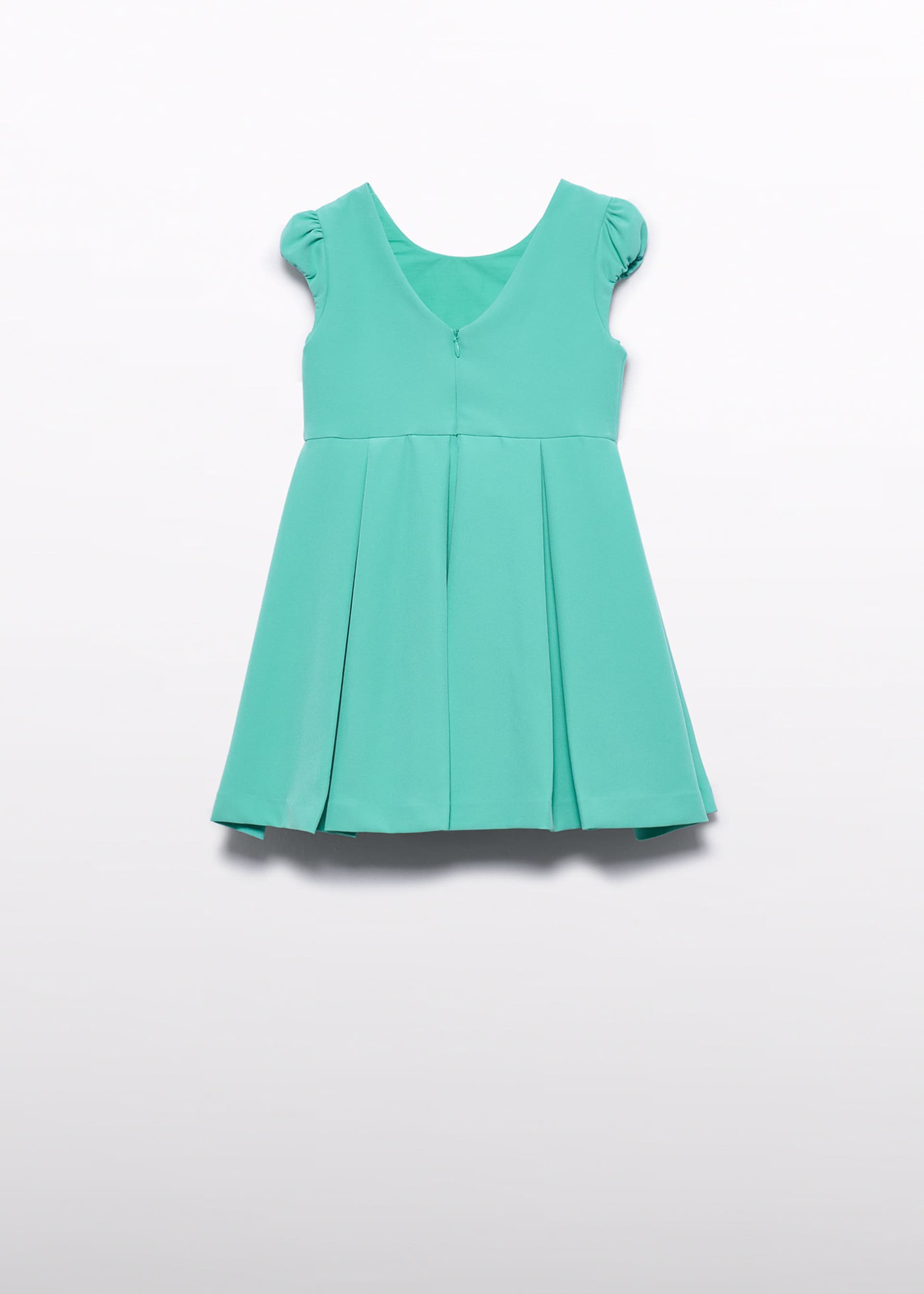 Vestido crepe detalle flores niña