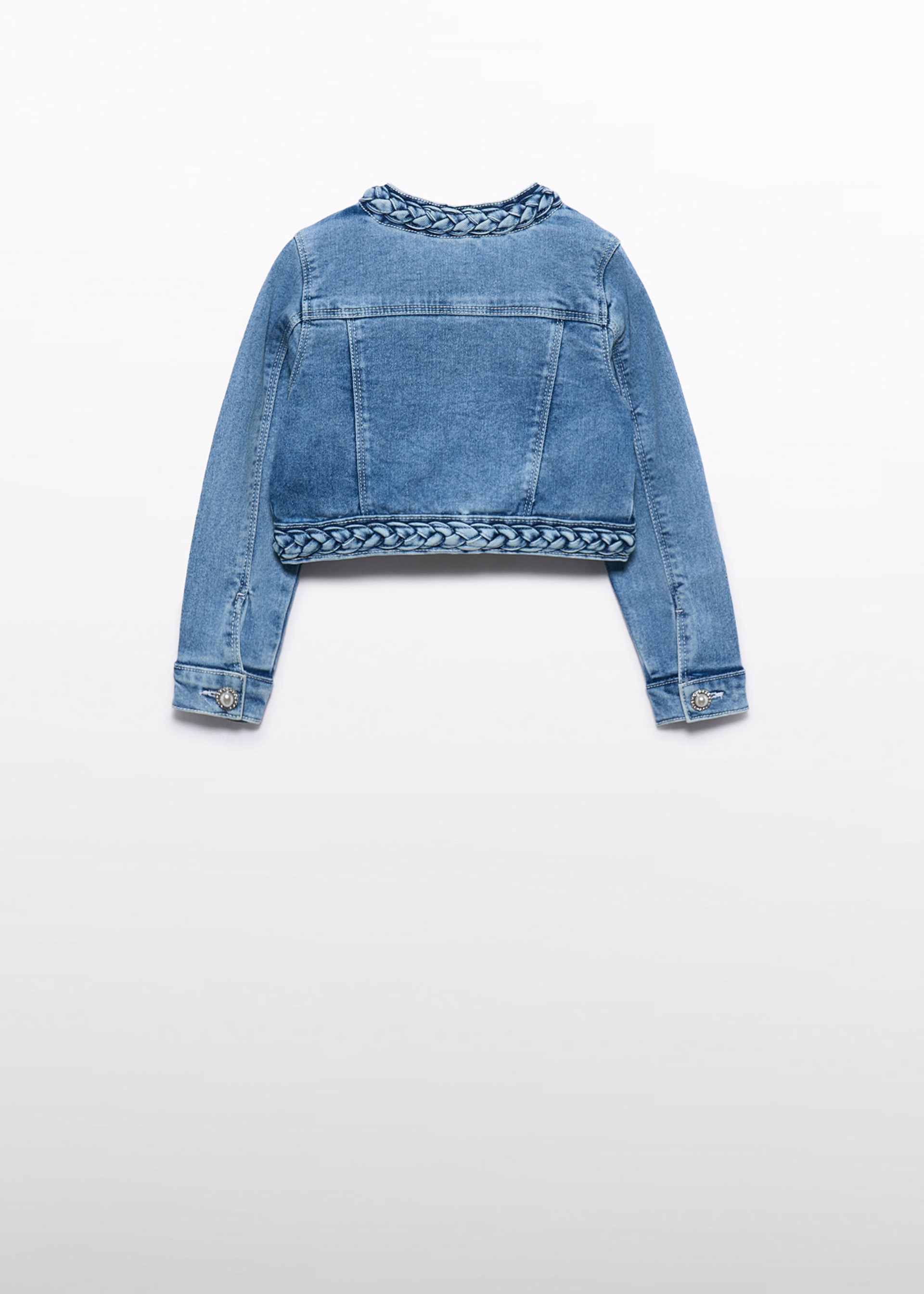 Girls' pearl denim jacket