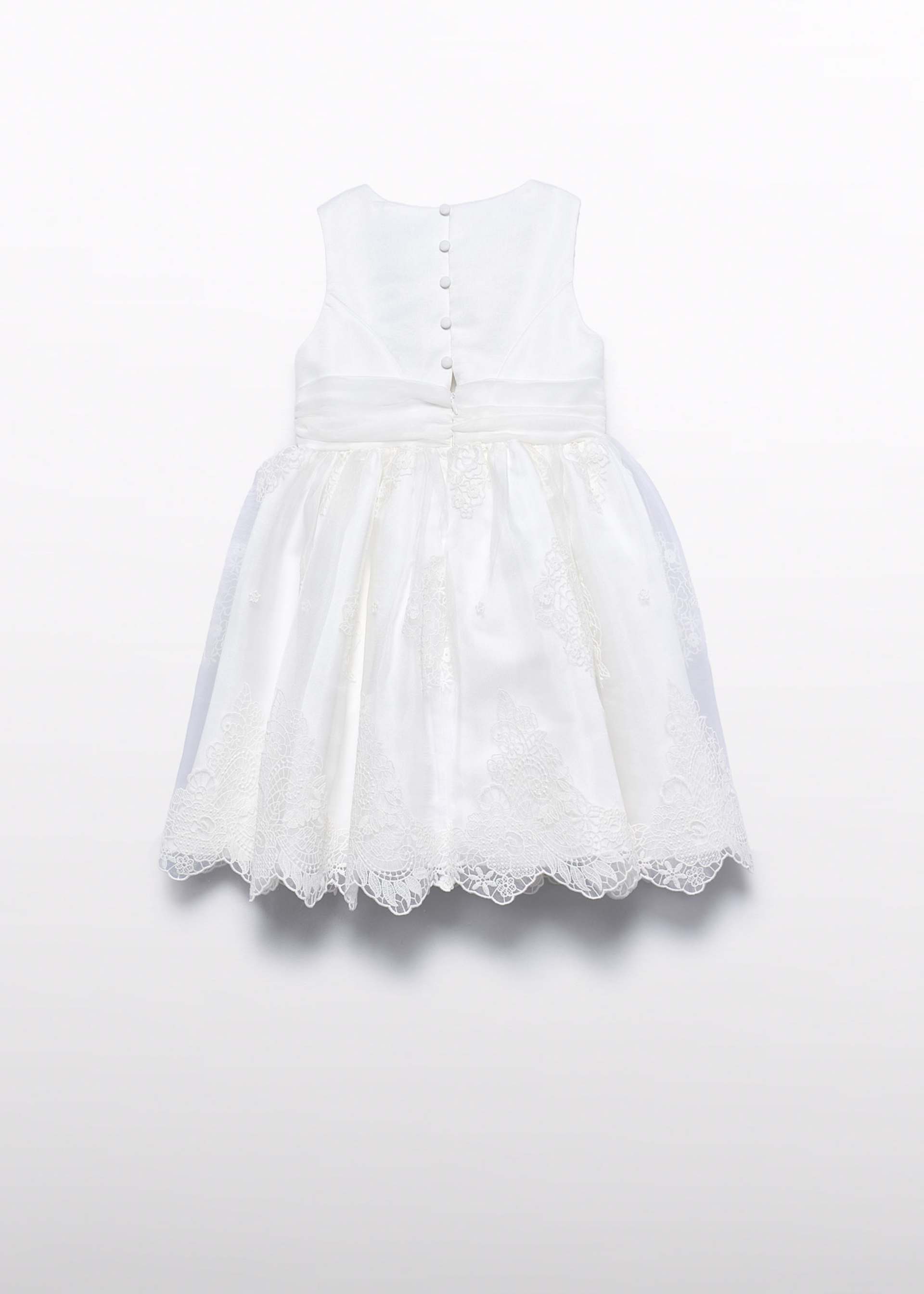 Embroidered organza dress for girls