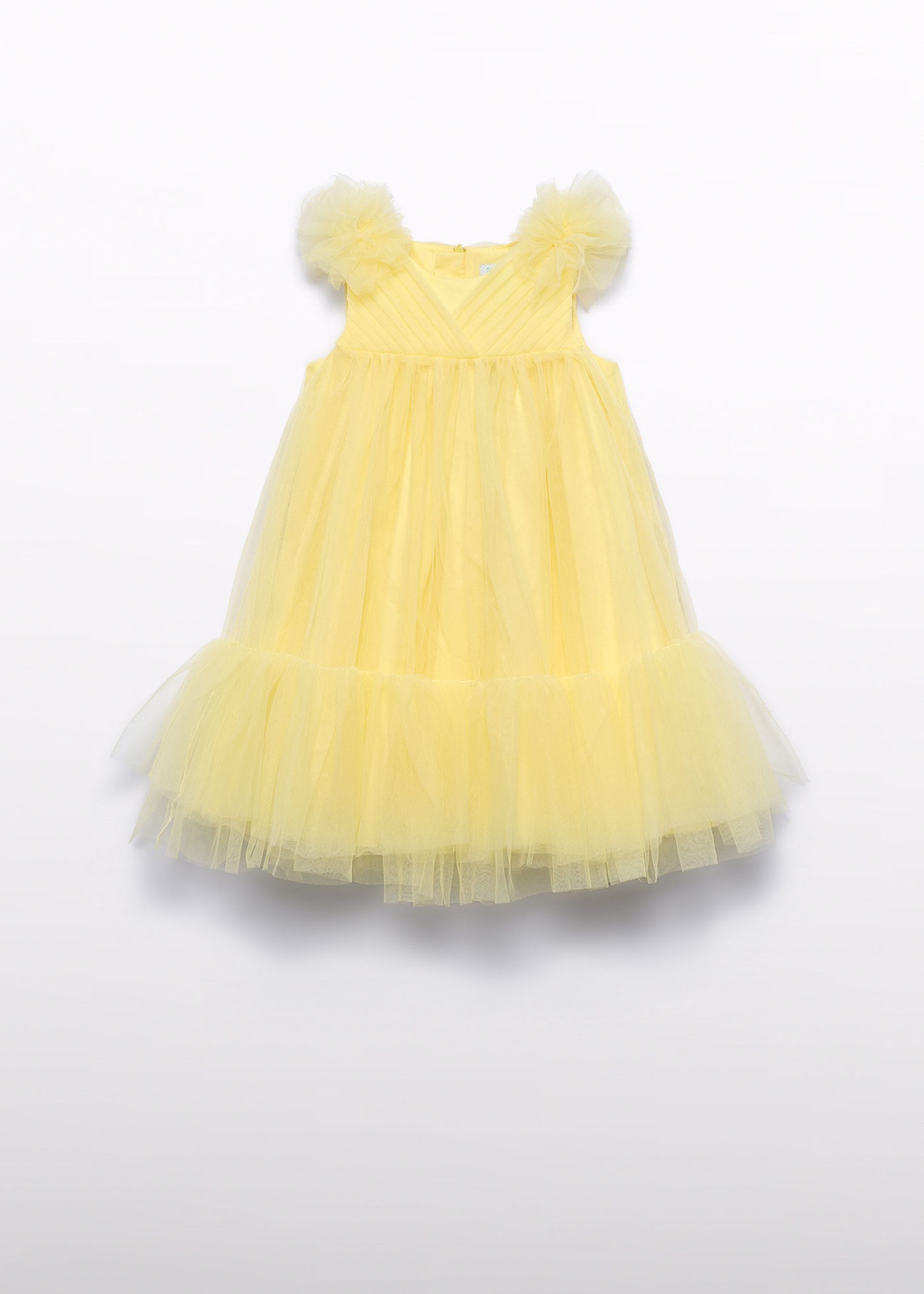 Robe en tulle à volants fille