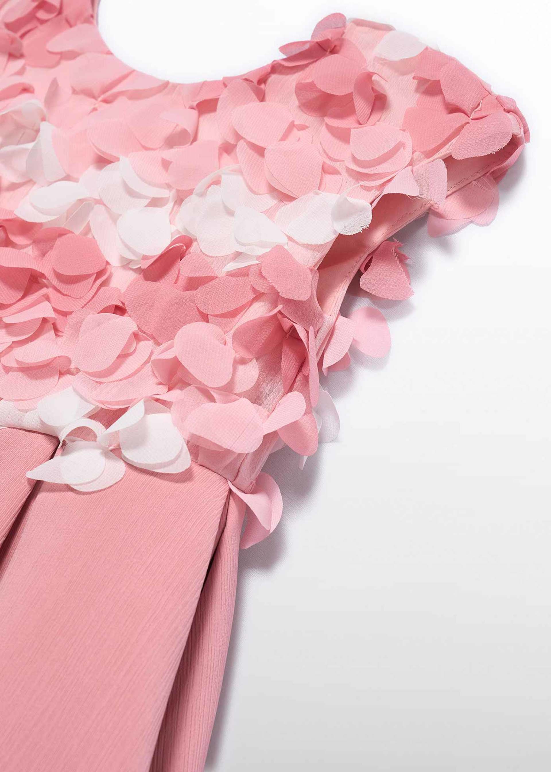 Vestido gaze flores 3d menina