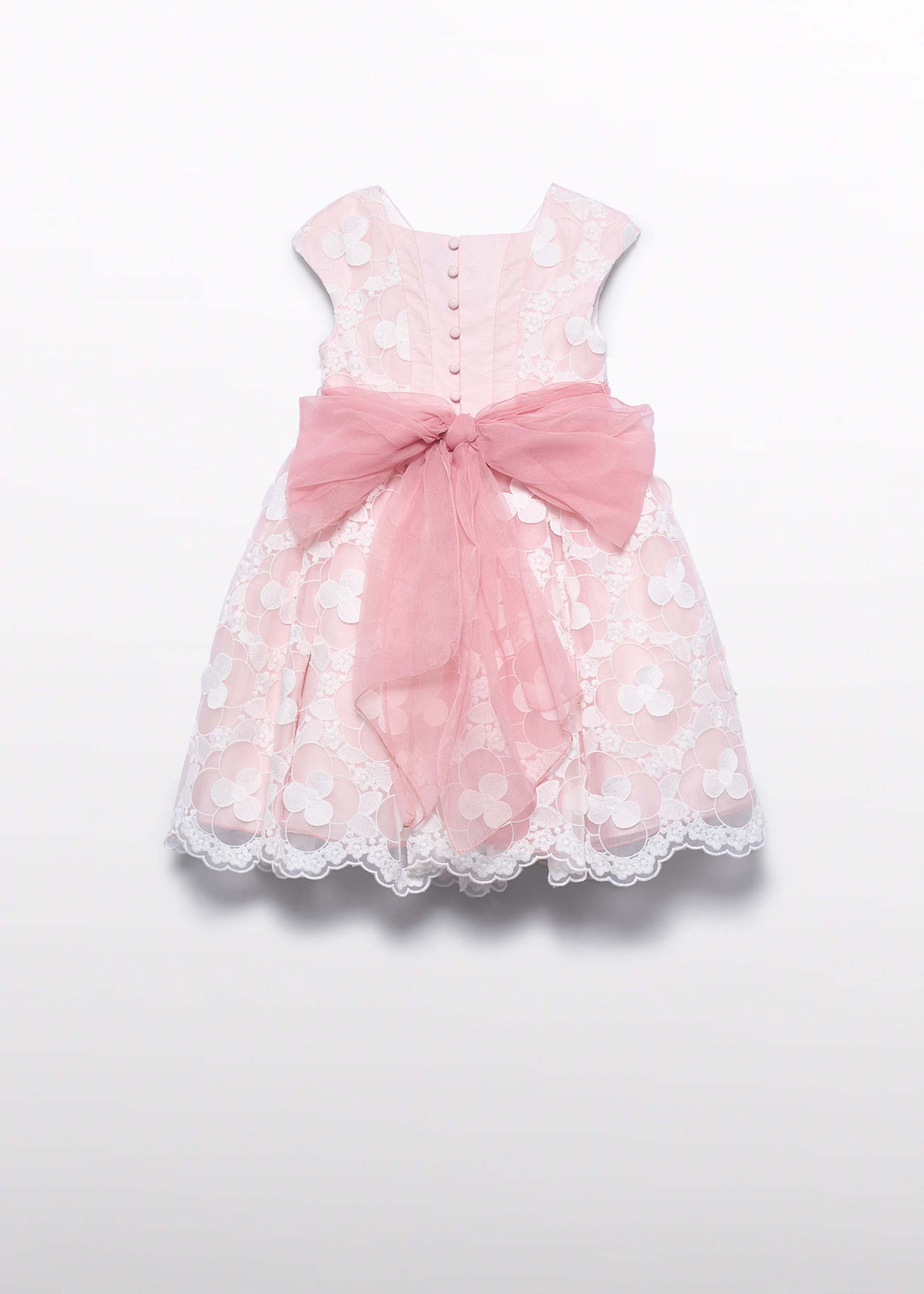 Vestido organza bordado menina