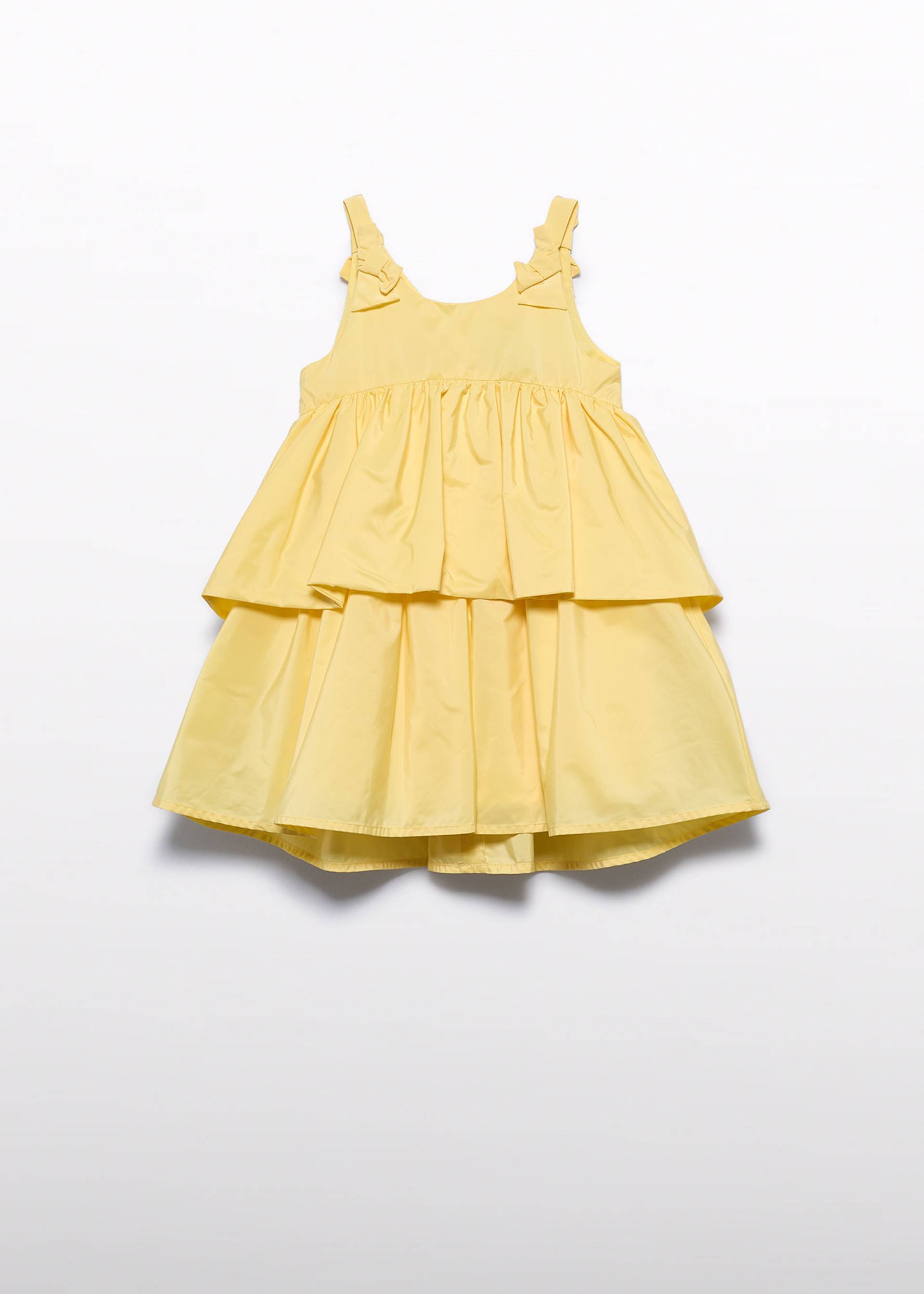 Girl's taffeta ruffle dress