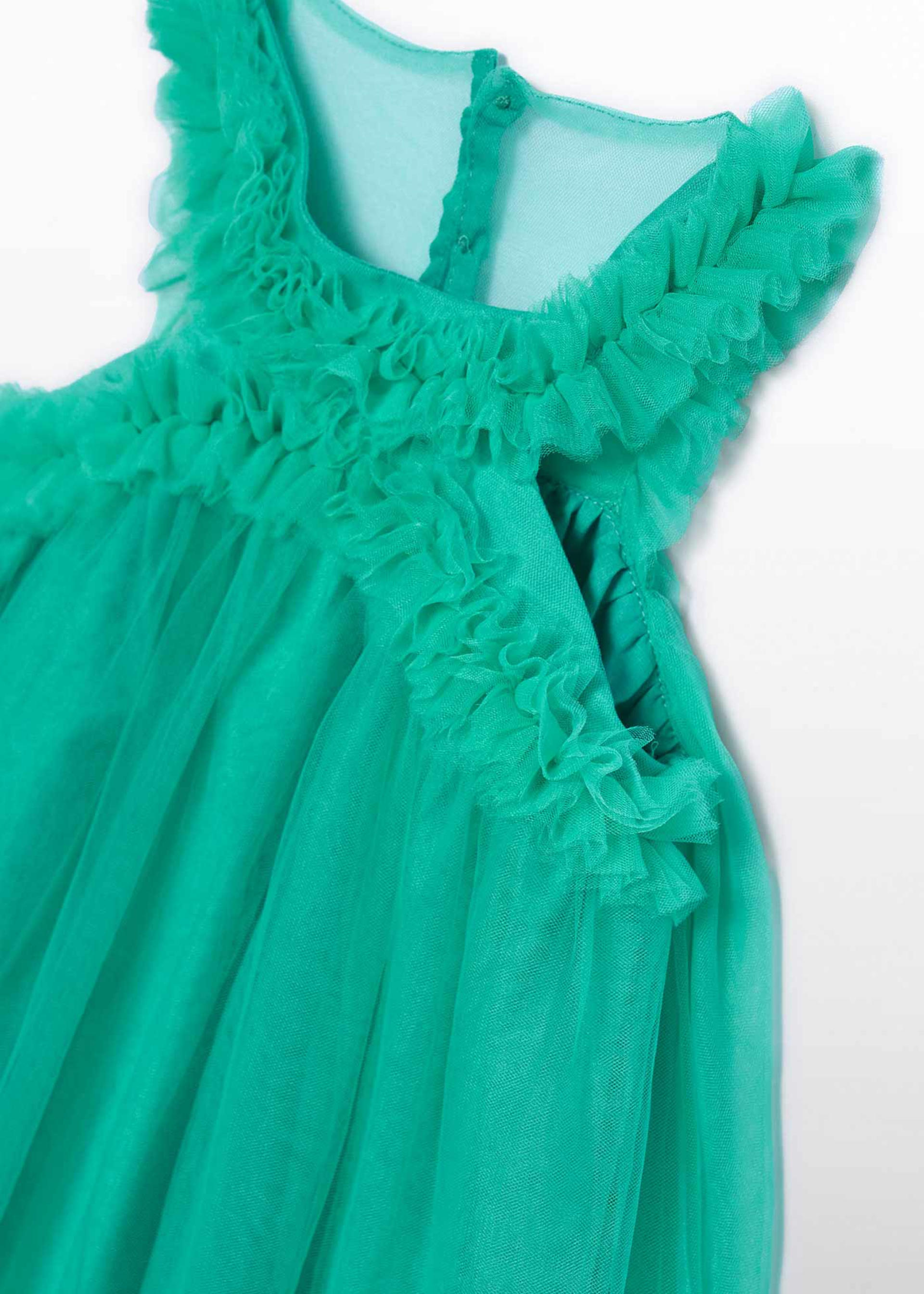 Rochie din tul cu volanase