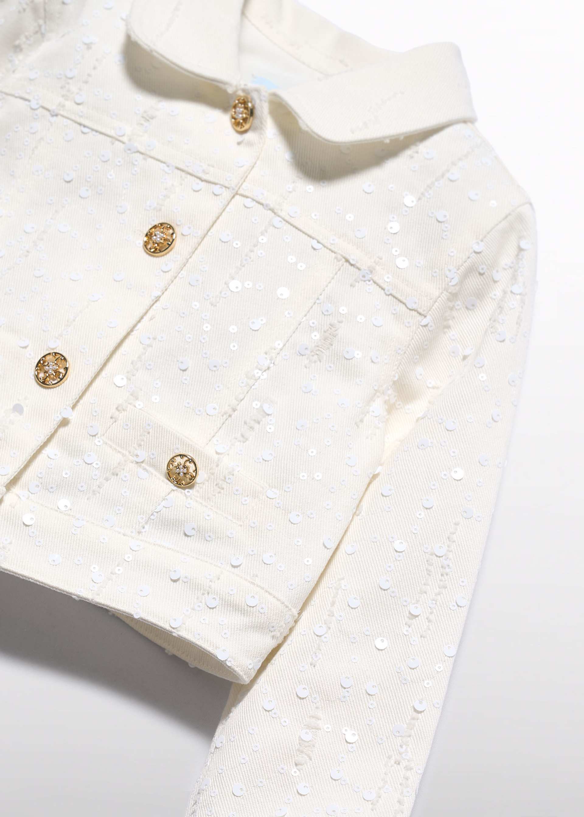 Giacca fantasia paillettes bambina