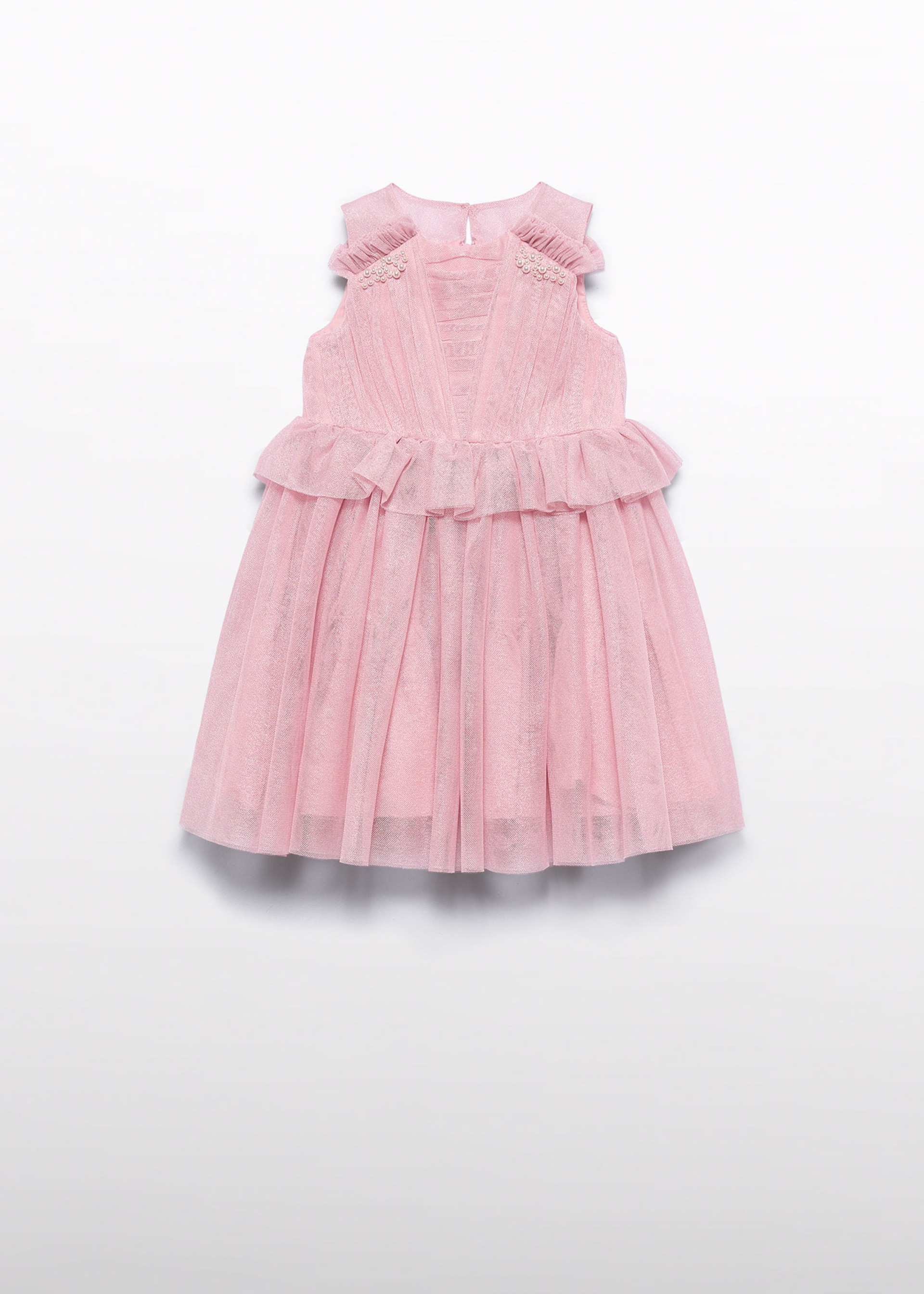 Vestido tule brilho menina