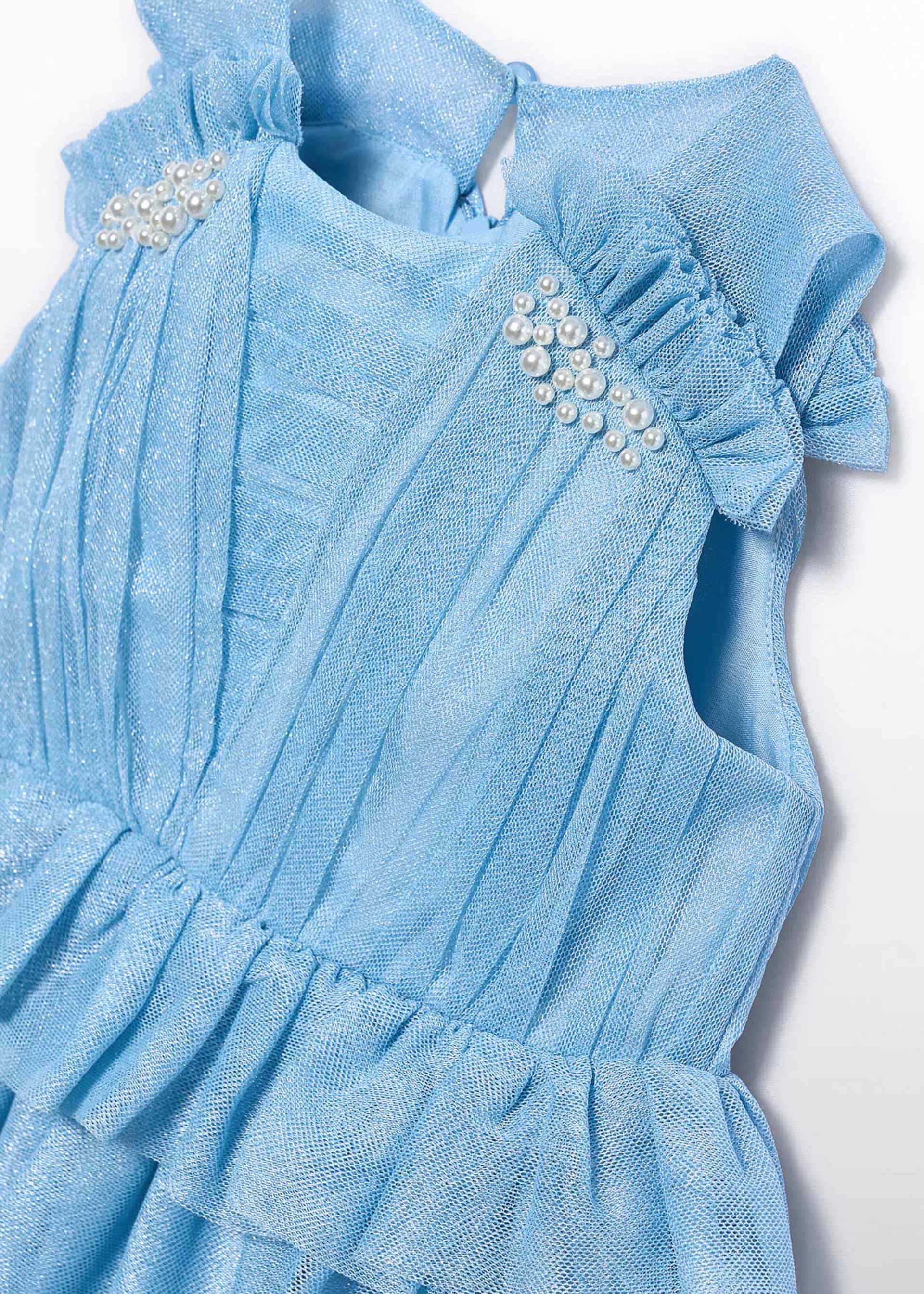 Shiny tulle dress for girls