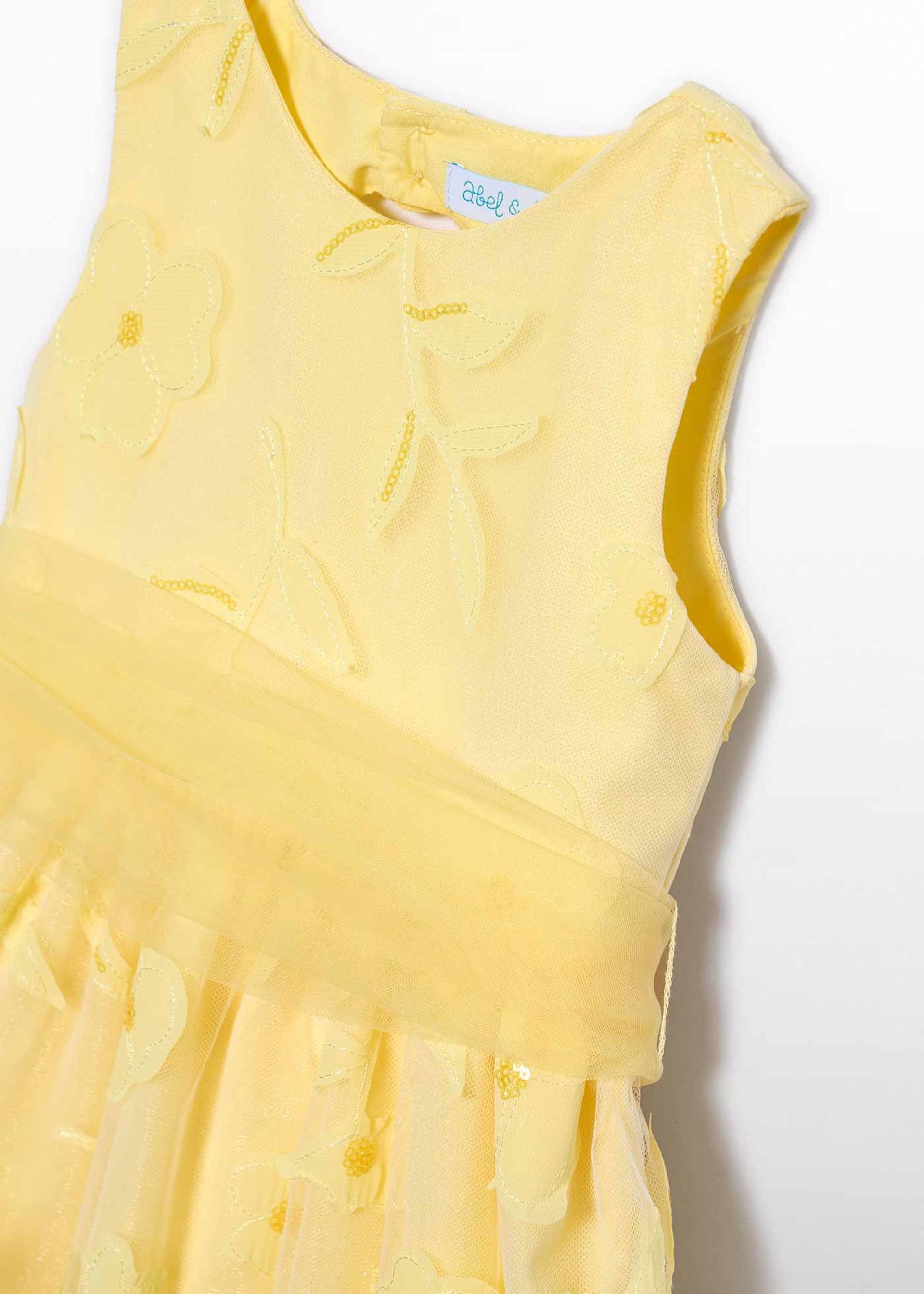 Robe à fleurs découpées fille