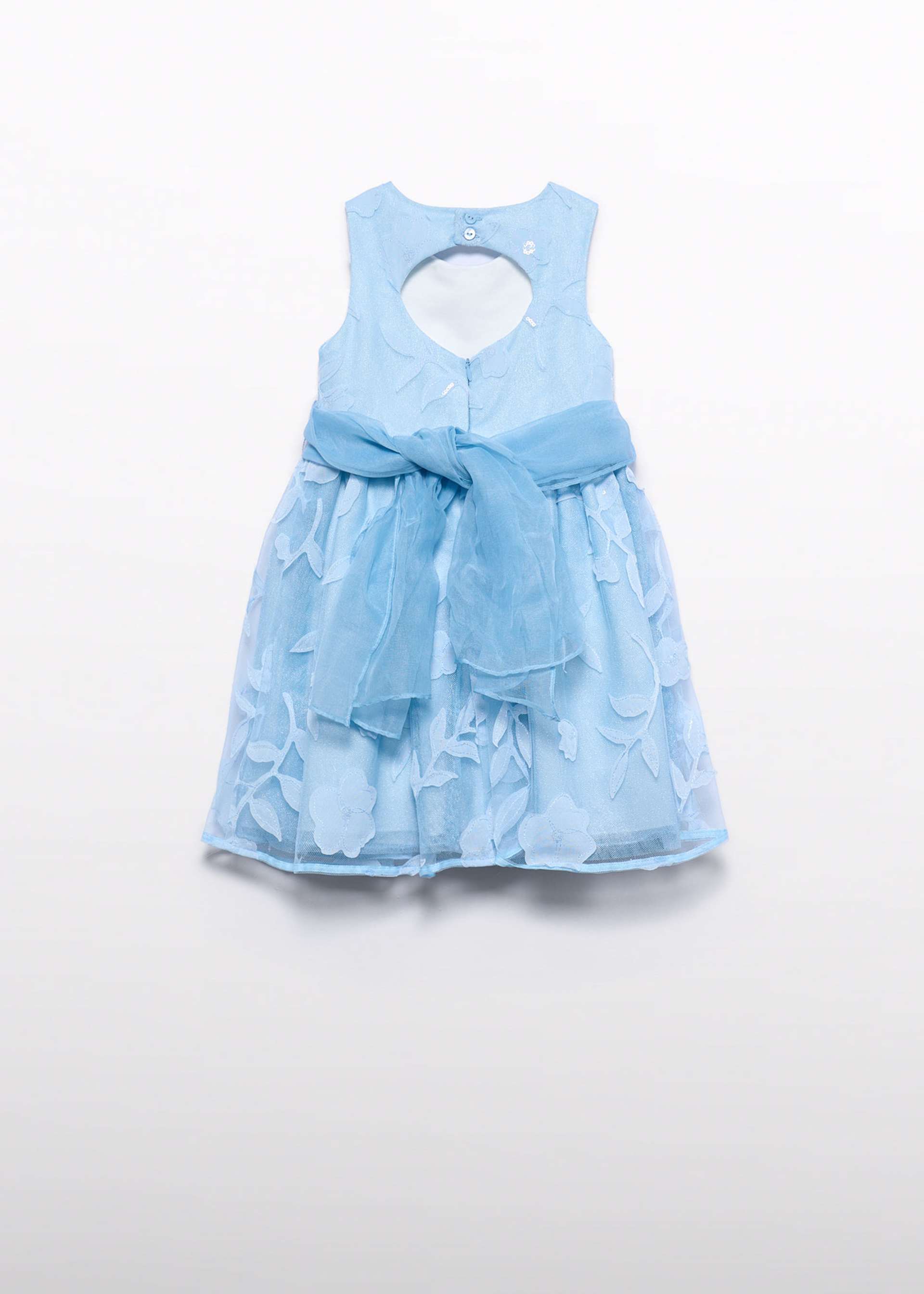 Abito con fiori traforati bambina