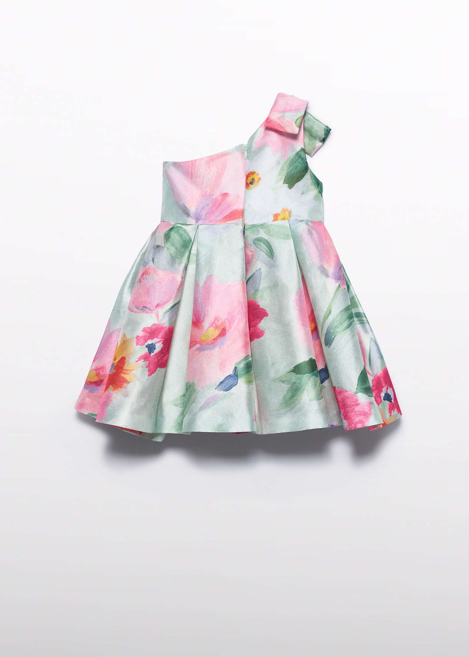 Robe mikado fleurs fille