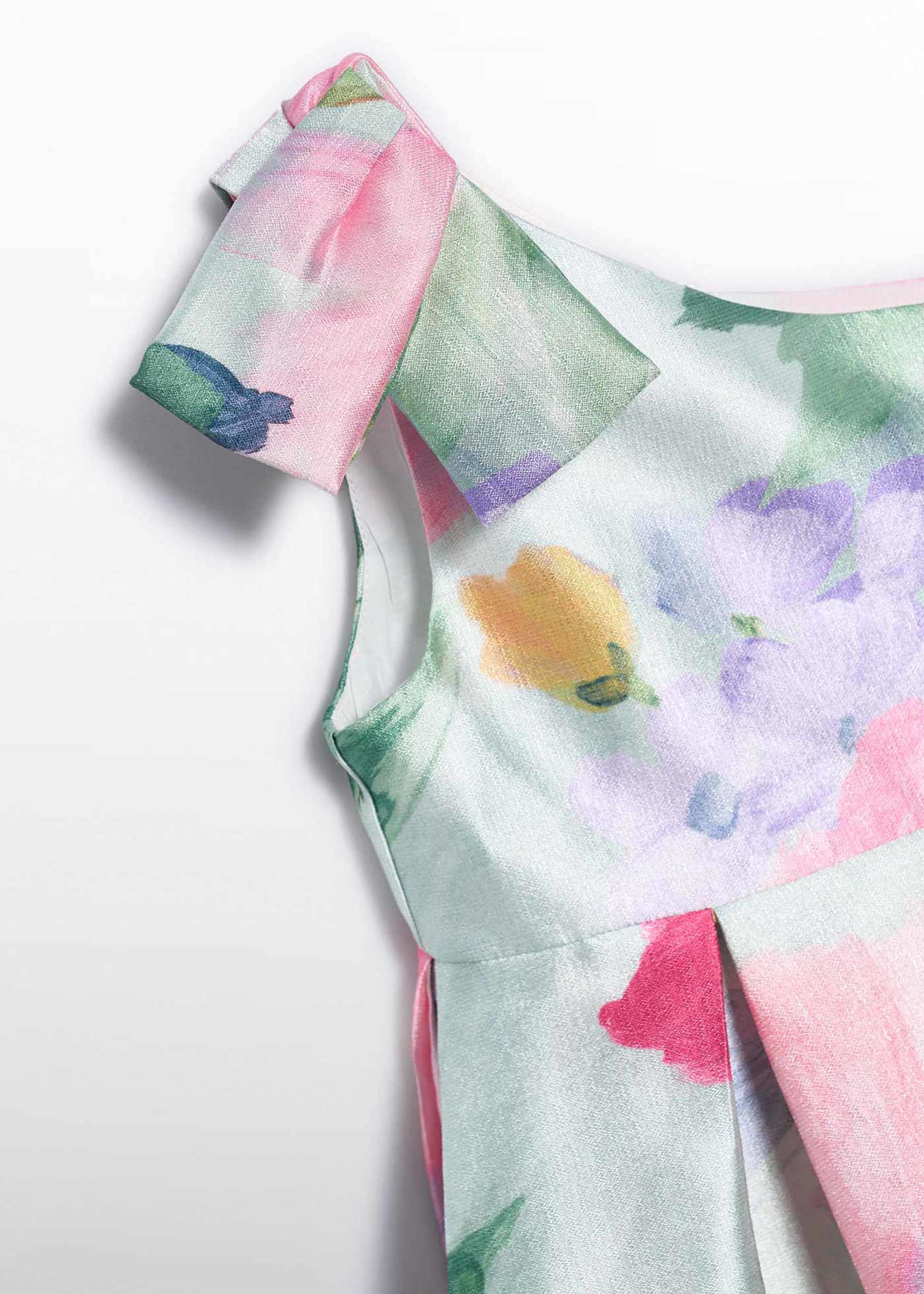 Mikado floral dress for girls