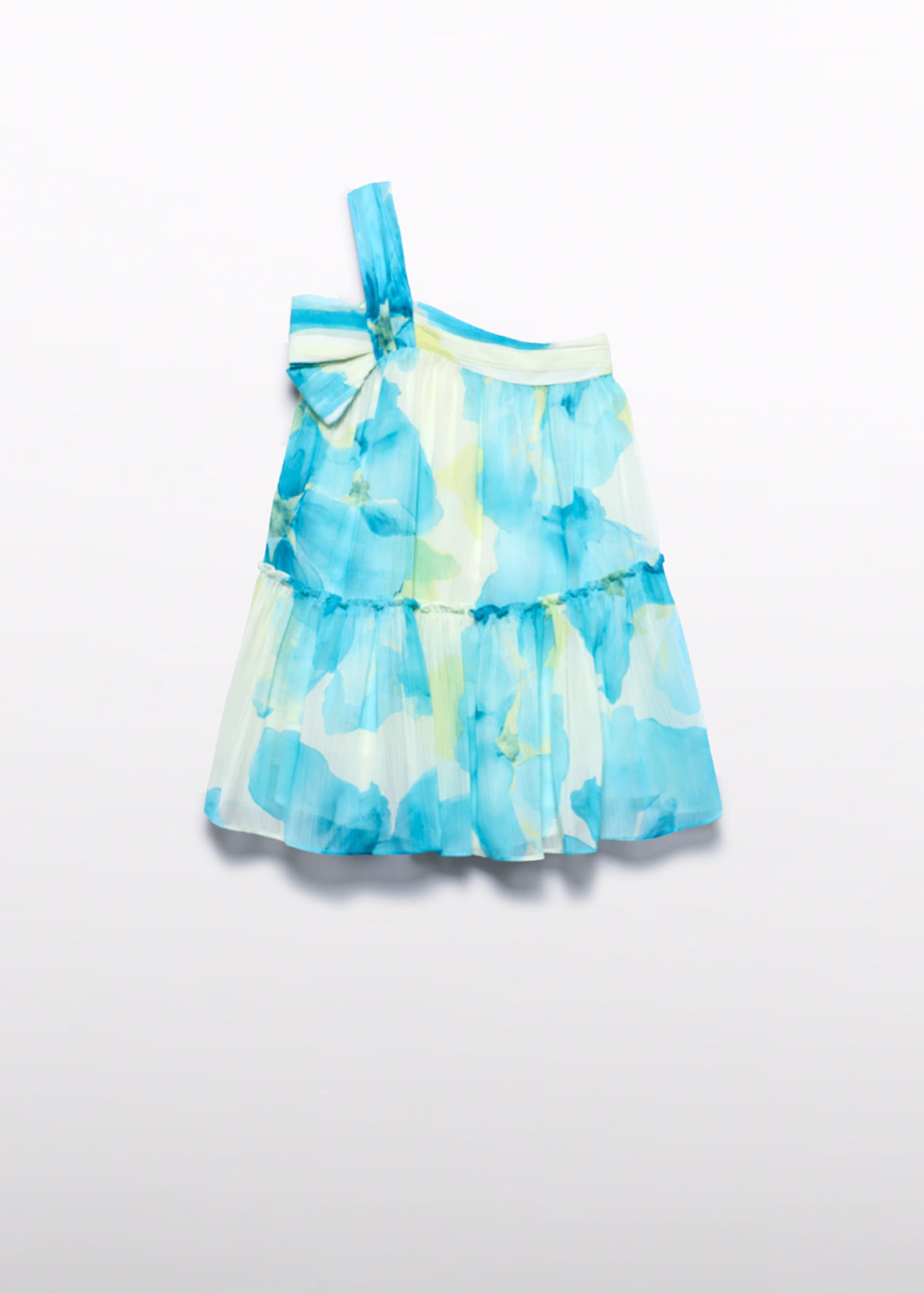Printed chiffon dress for girls