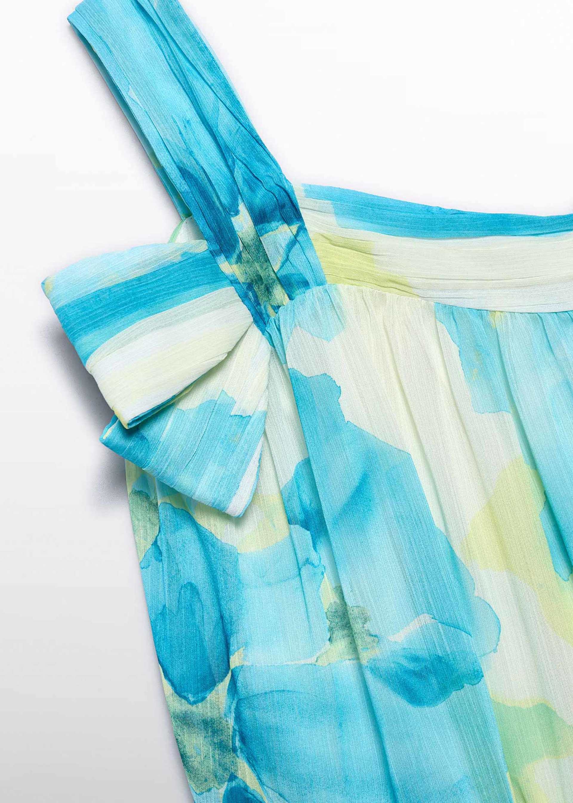 Vestido gasa estampada niña