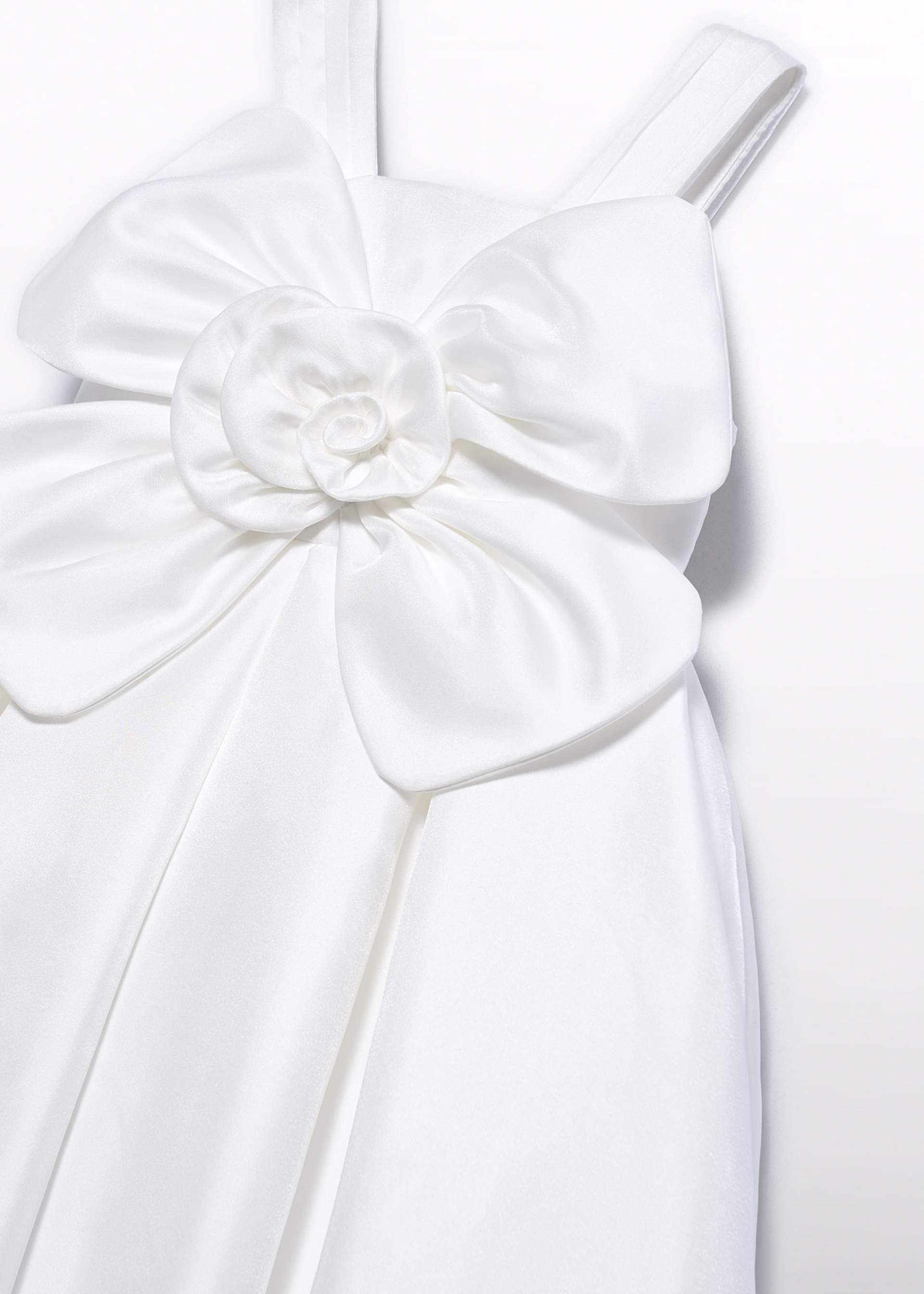 Vestido flor organza niña