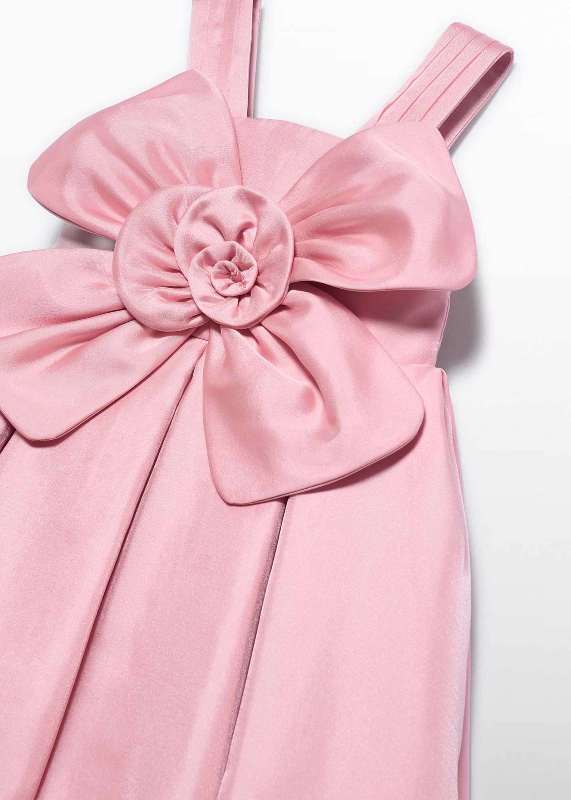 Vestido flor organza niña