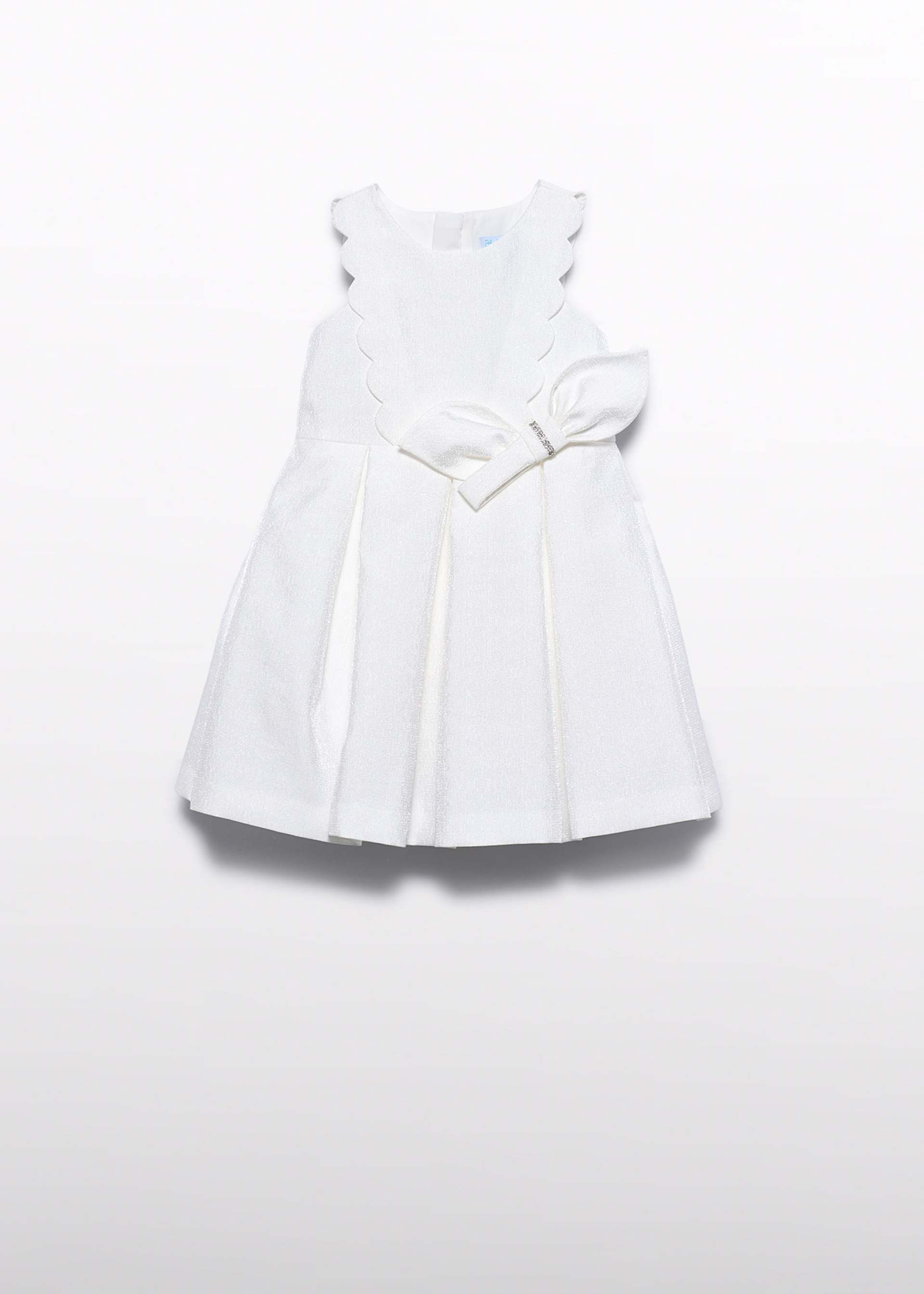 Abito ondulato effetto brillante bambina