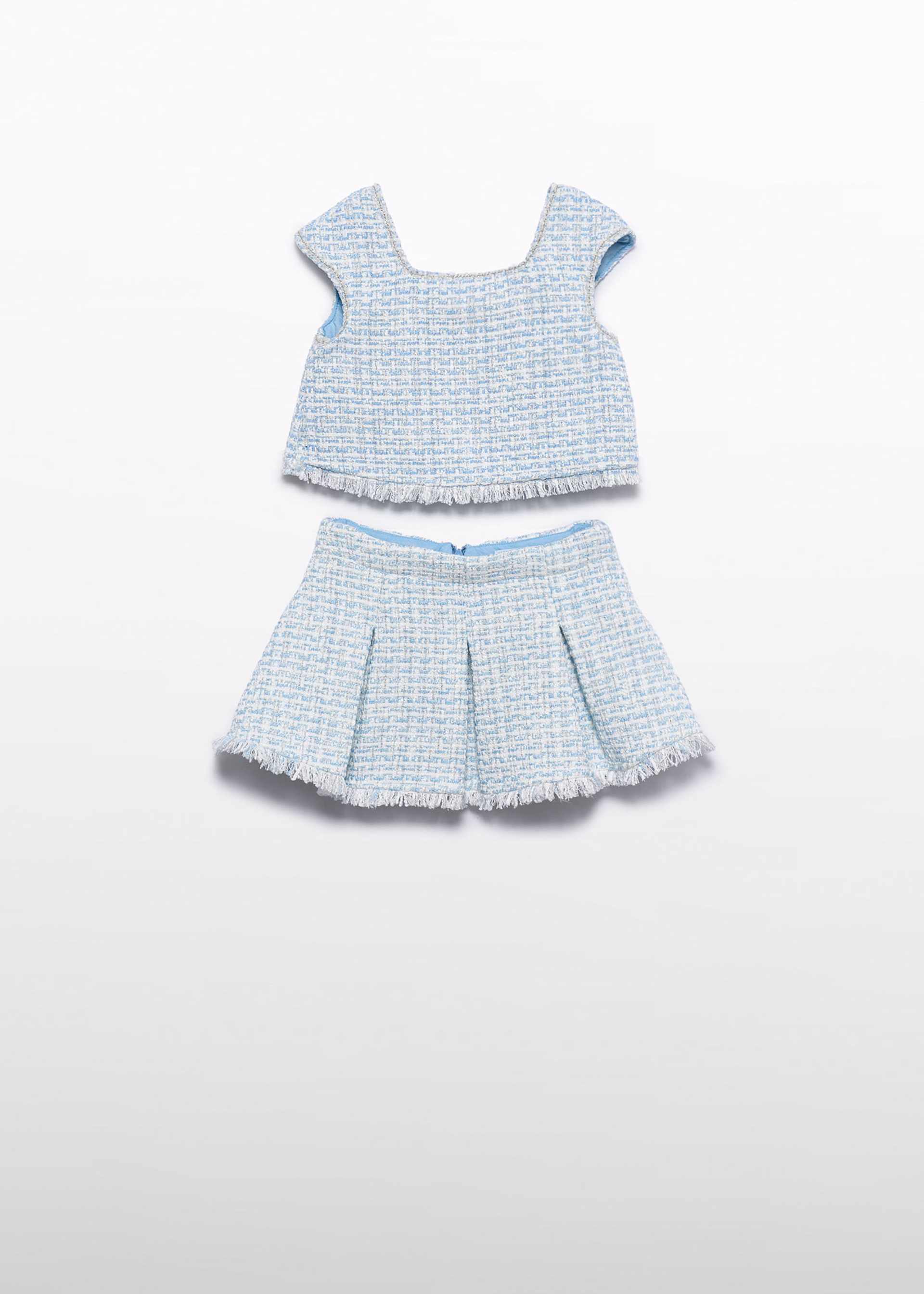 Conjunto falda tweed niña