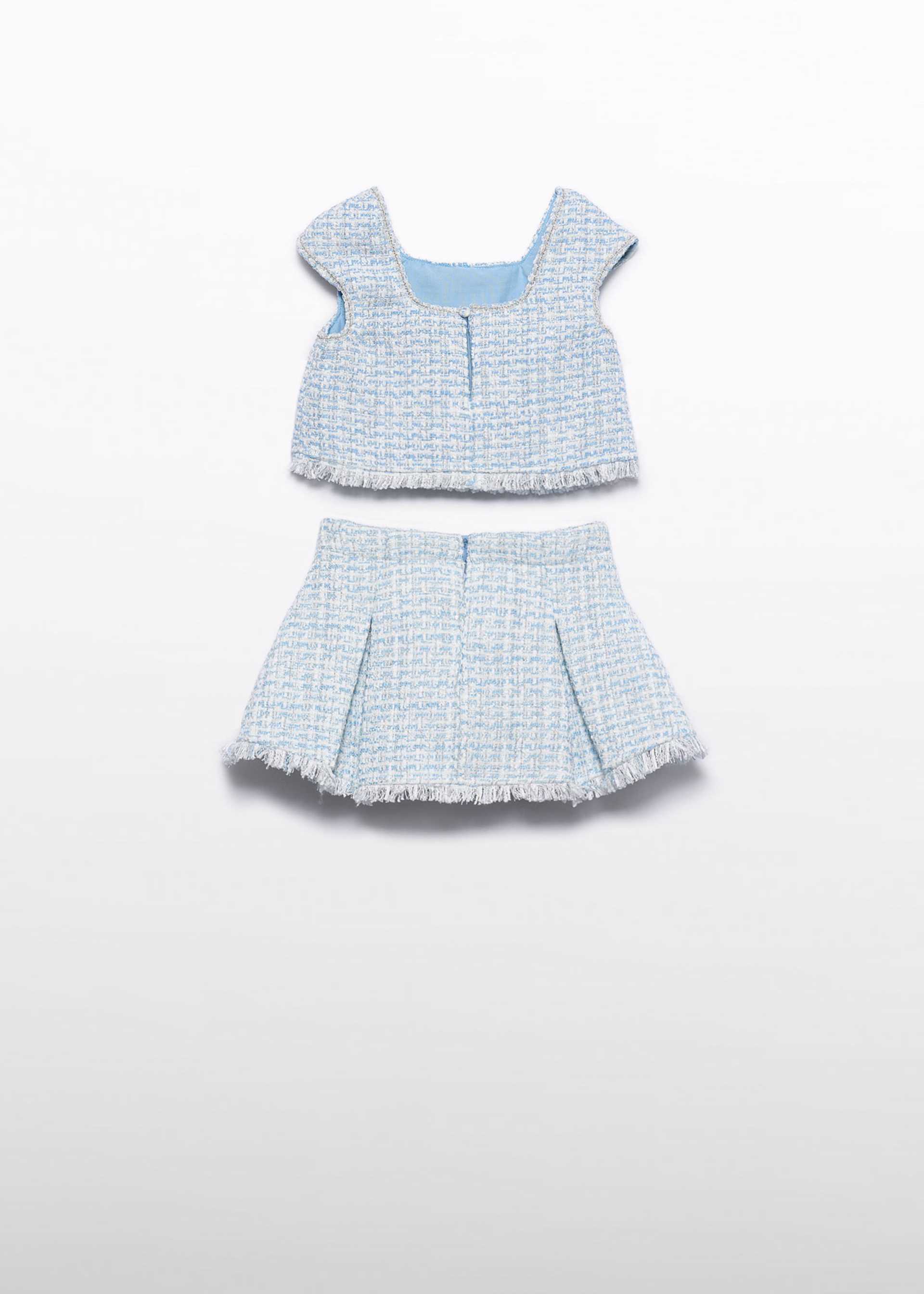 Conjunto saia tweed menina