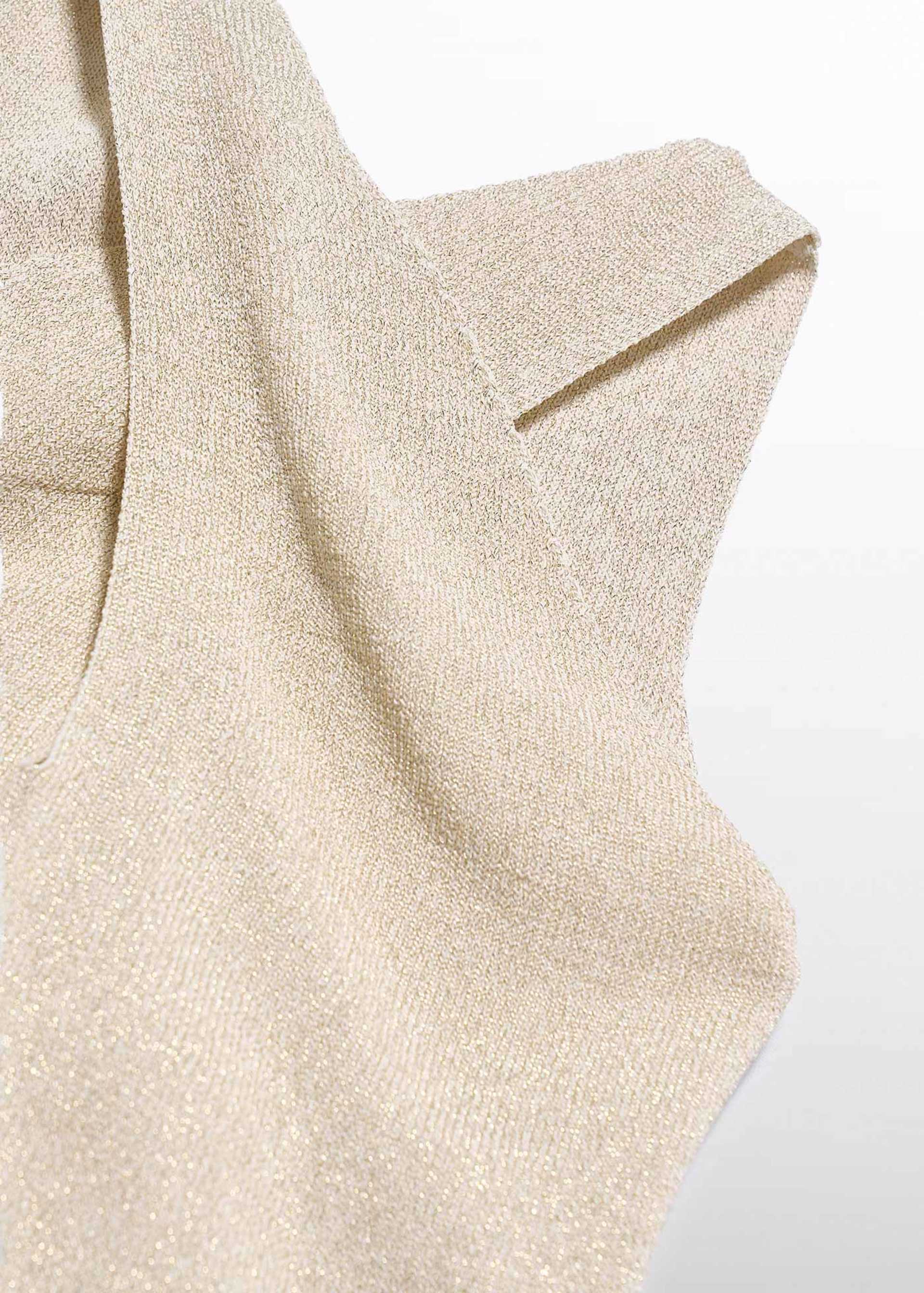 Girls' shiny knitted top