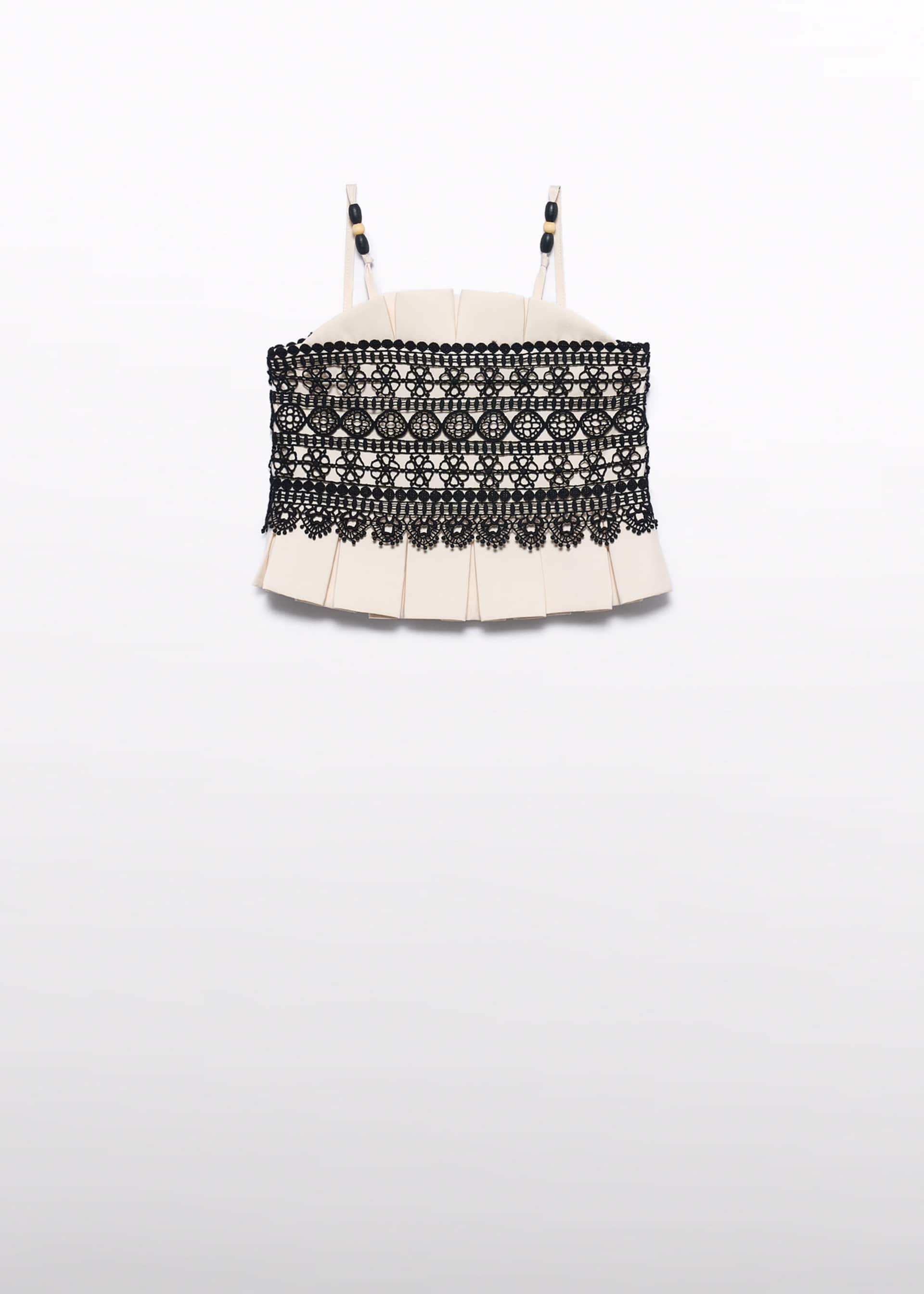 Girls' guipure lace camisole top