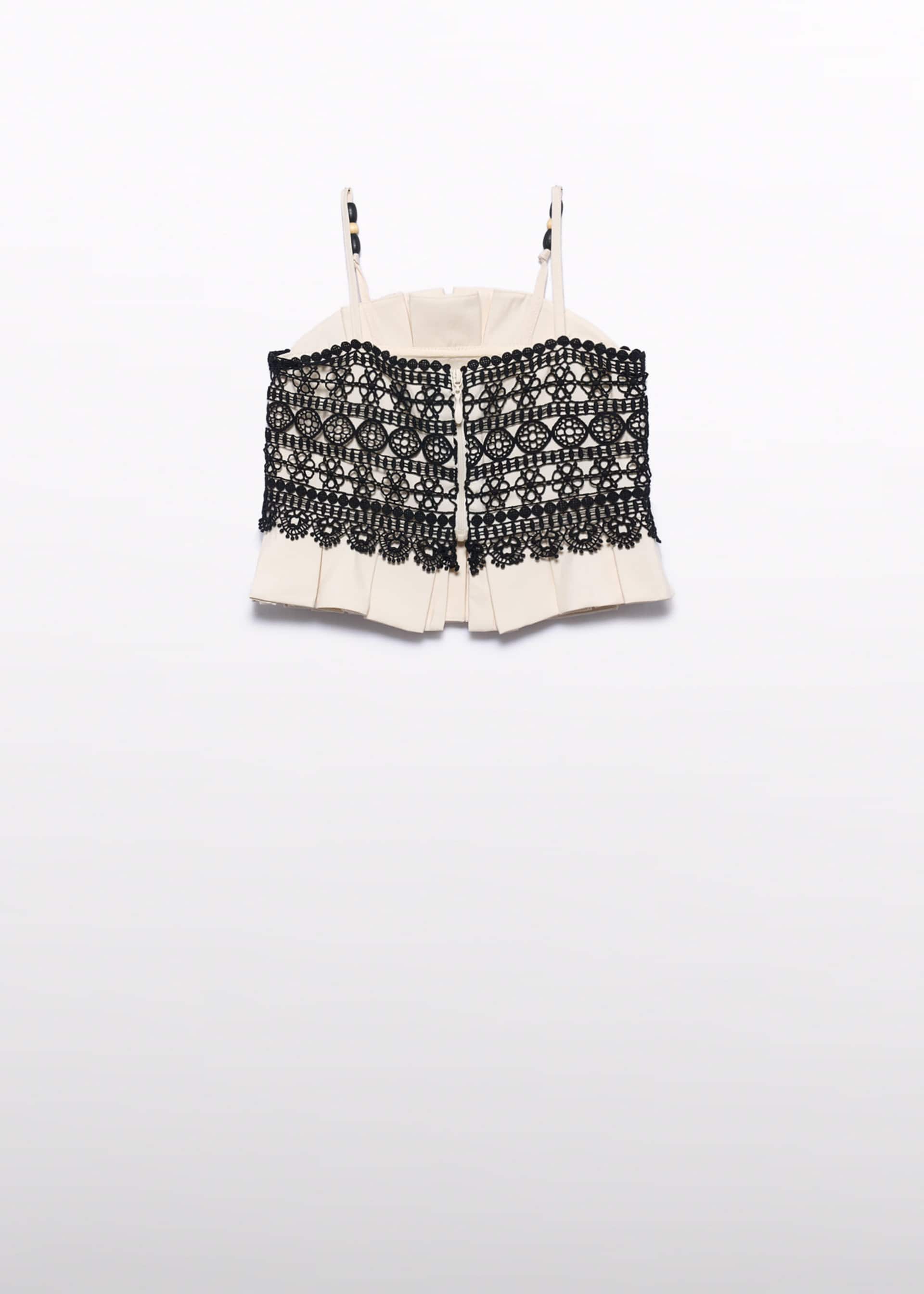 Girls' guipure lace camisole top