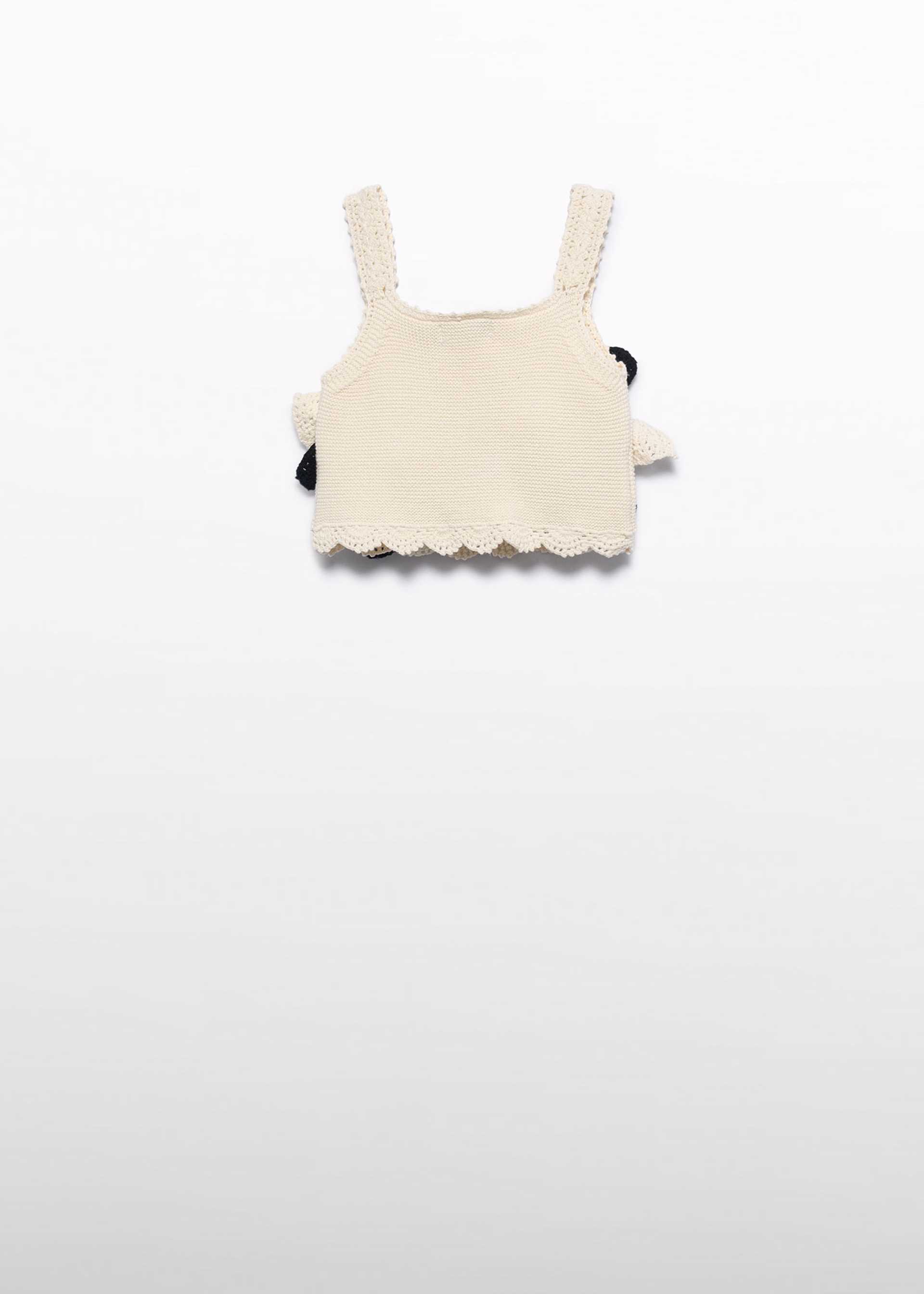 Girl Floral Crochet Top