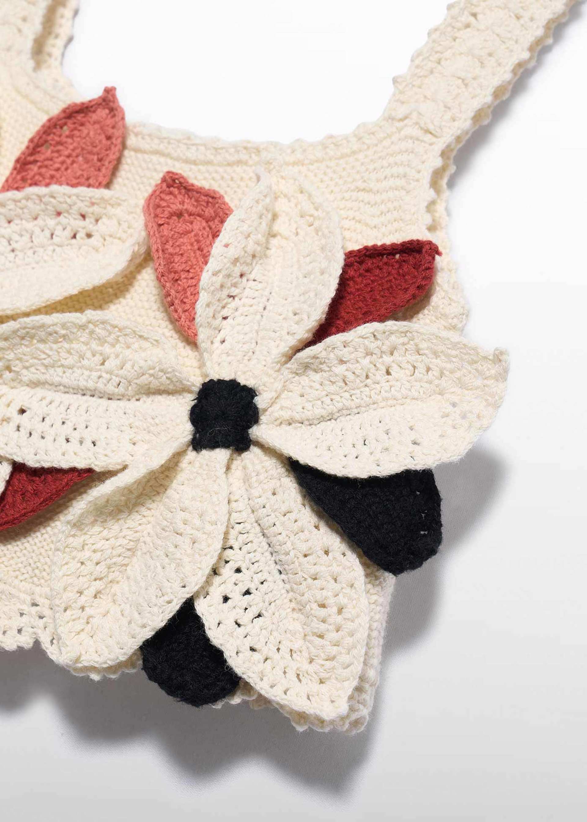 Top crochet fleurs fille