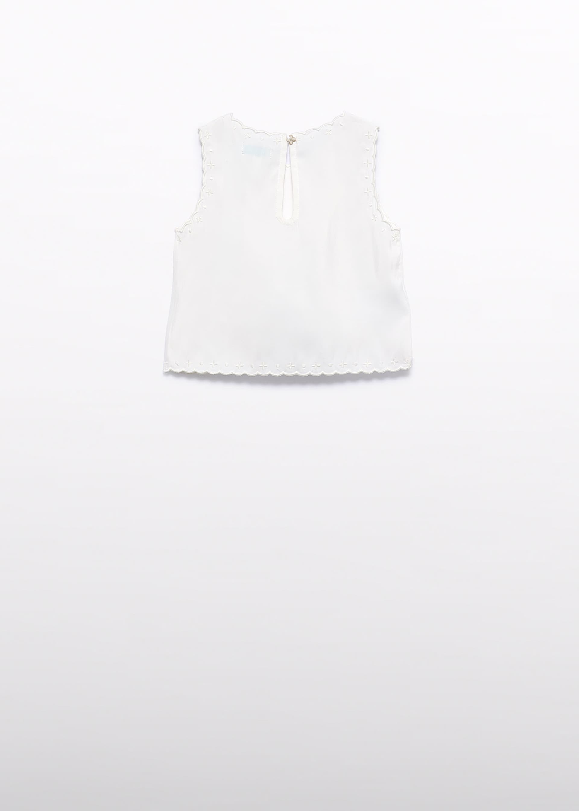 Top brodé fille