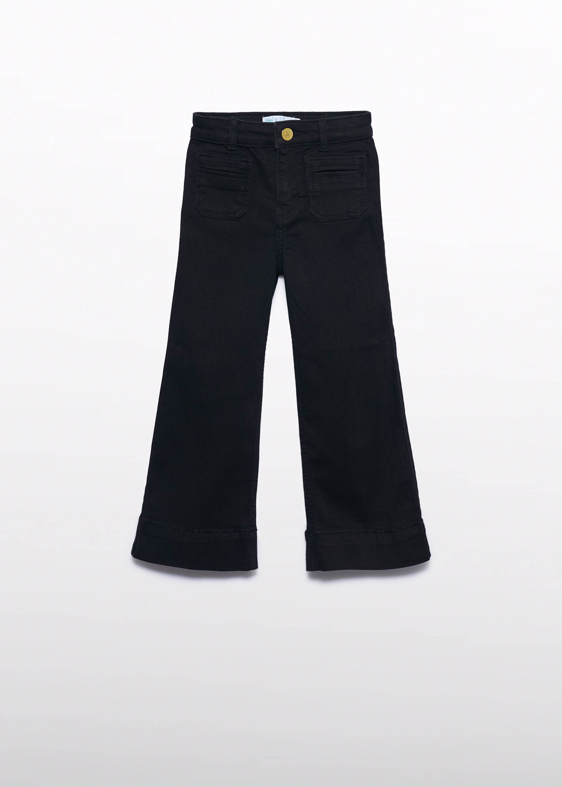 Calças denim bootcut menina