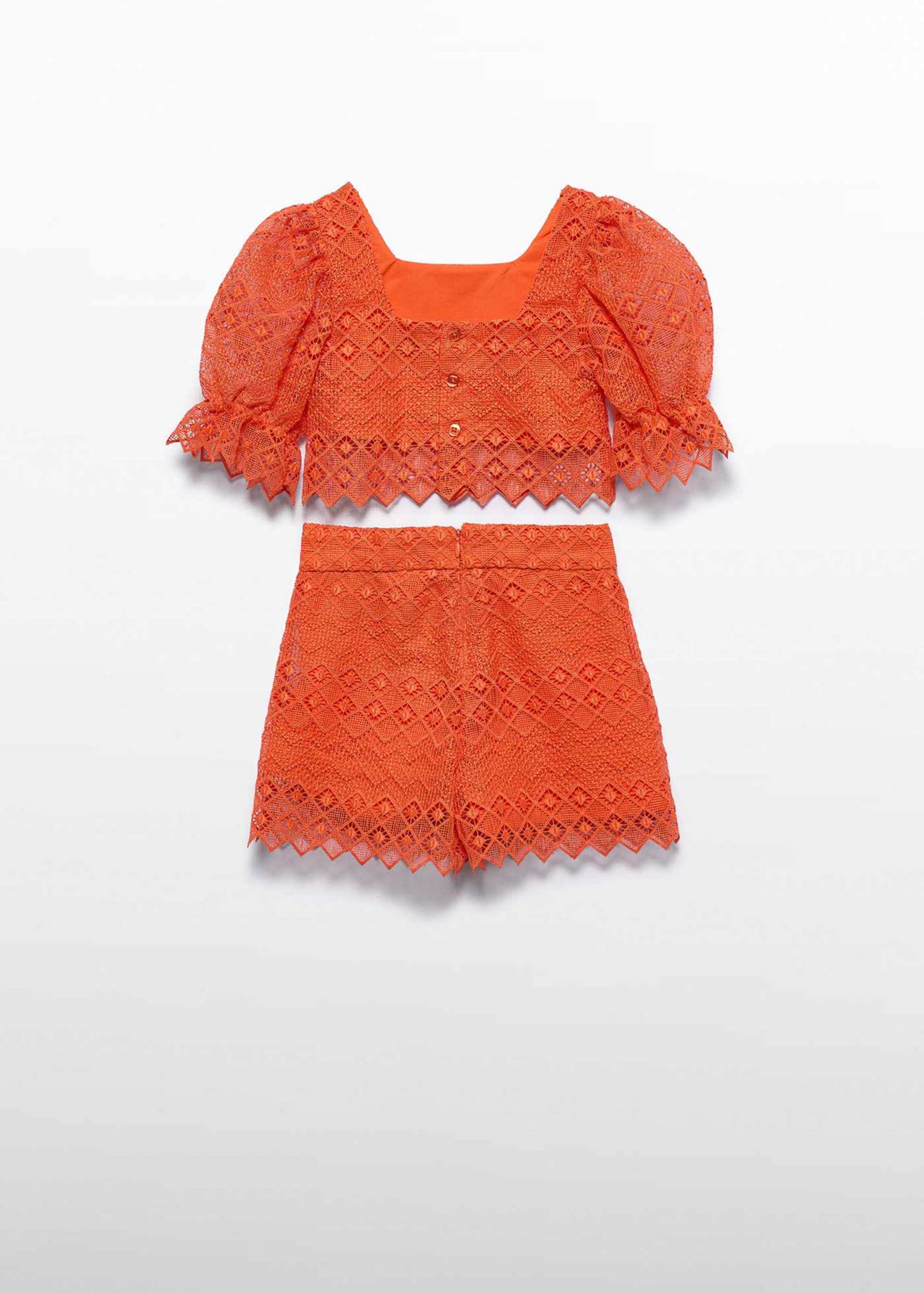 Ensemble bermuda guipure fille