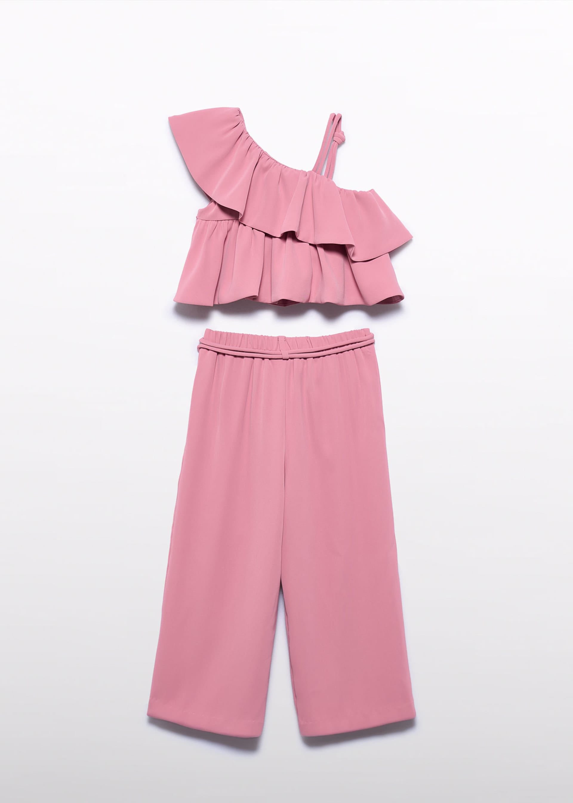 Ensemble pantalon en crêpe fille