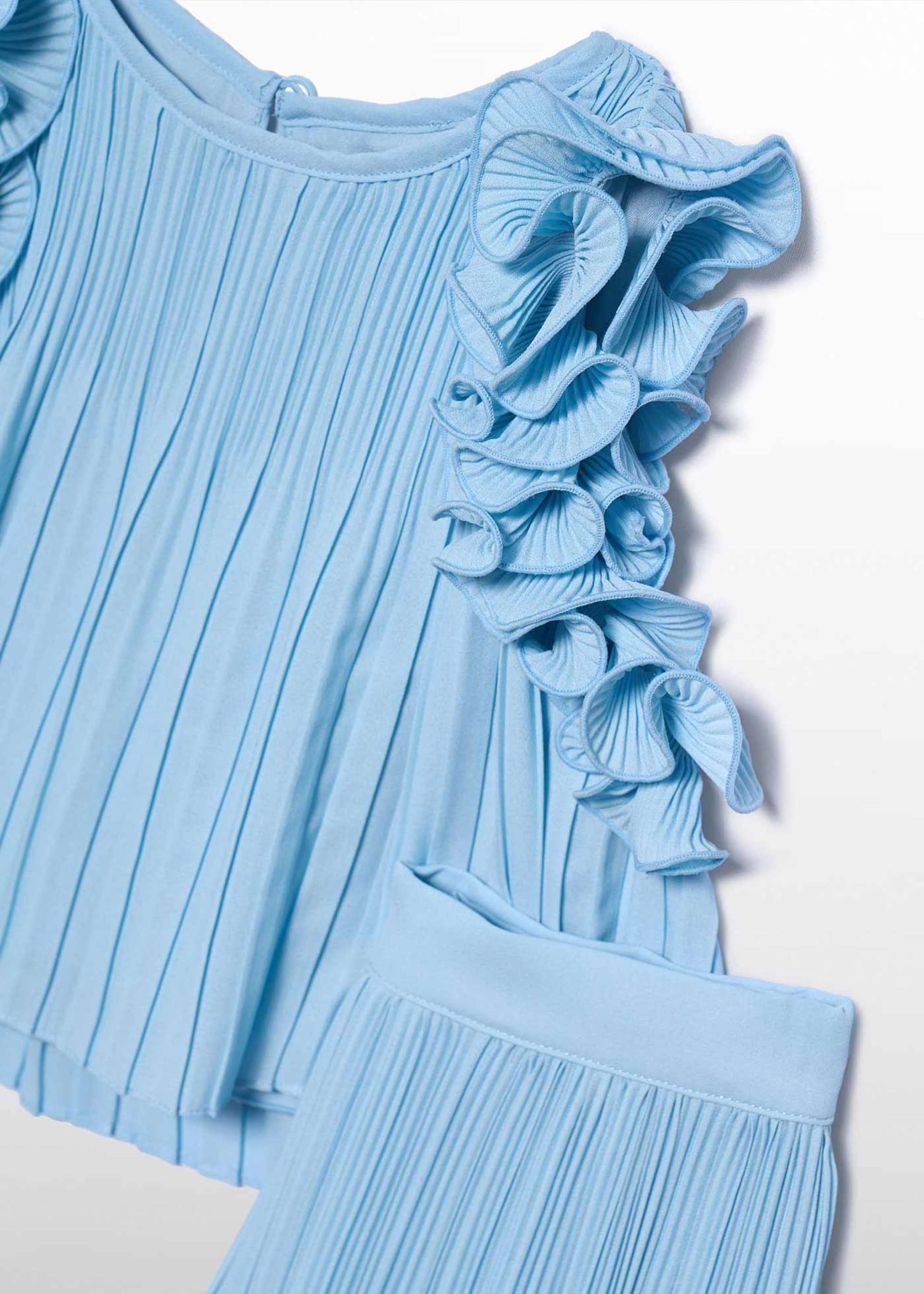 Girl Pleated Chiffon Set