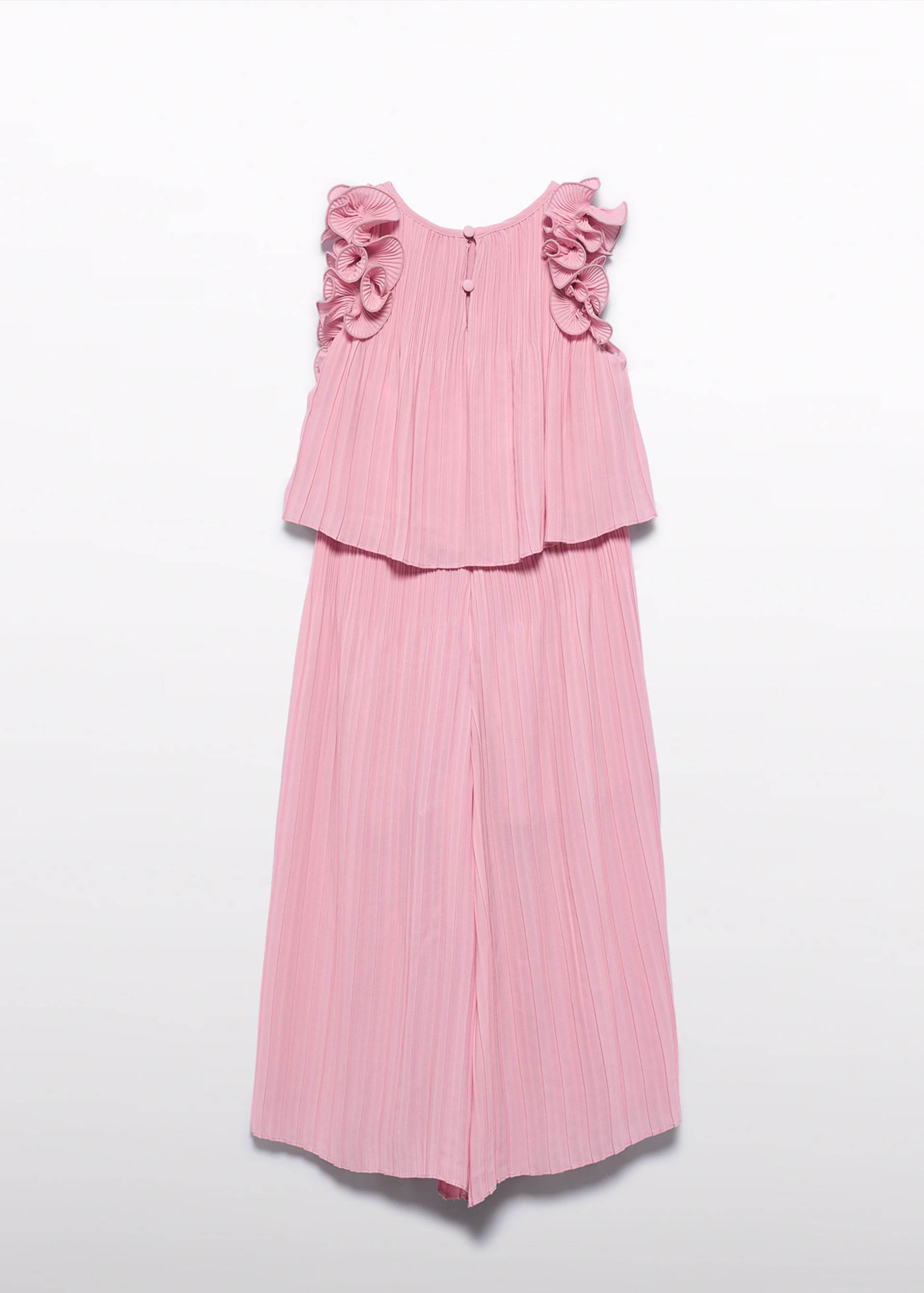 Girls' pleated chiffon trouser set