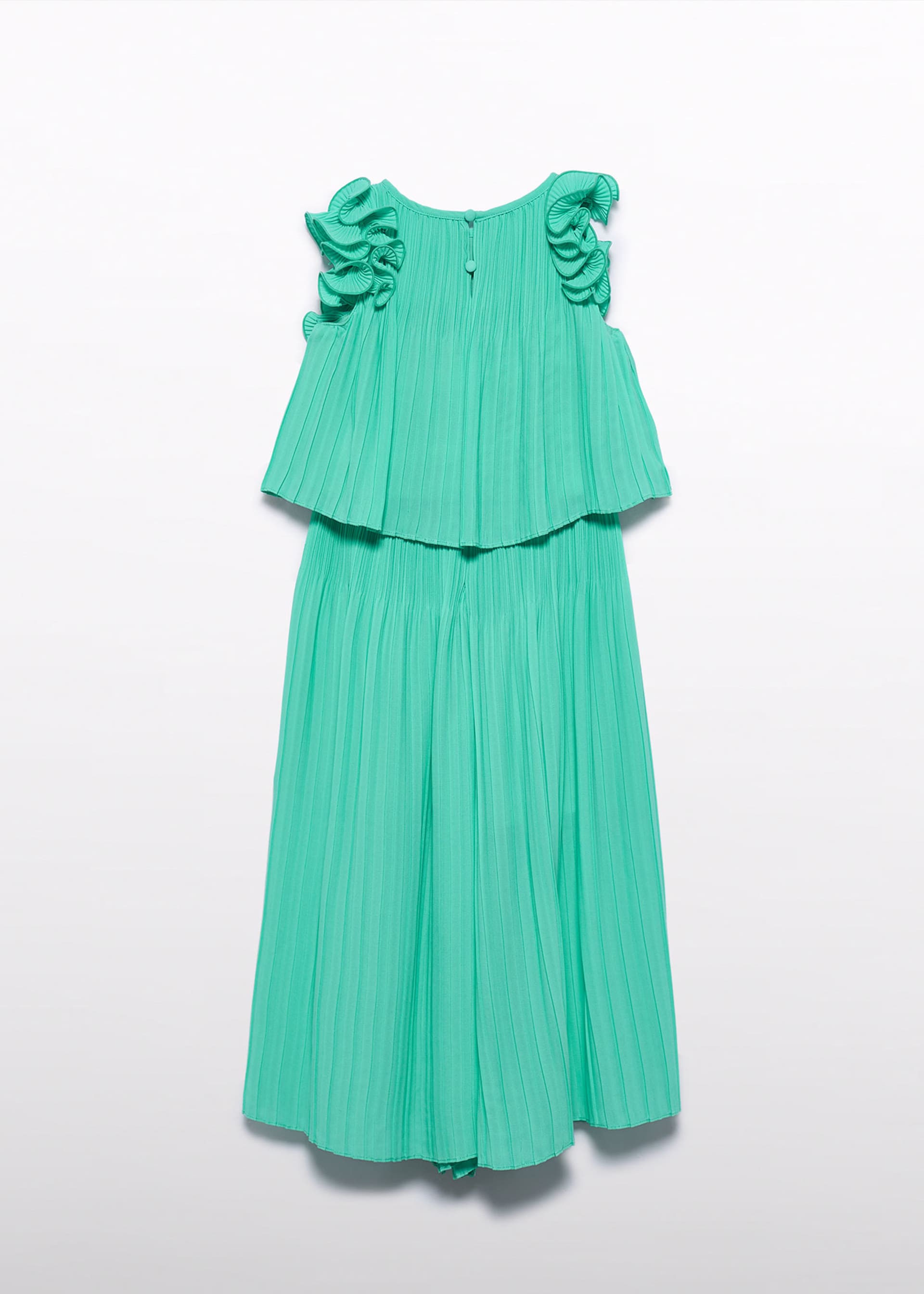 Girls' pleated chiffon trouser set