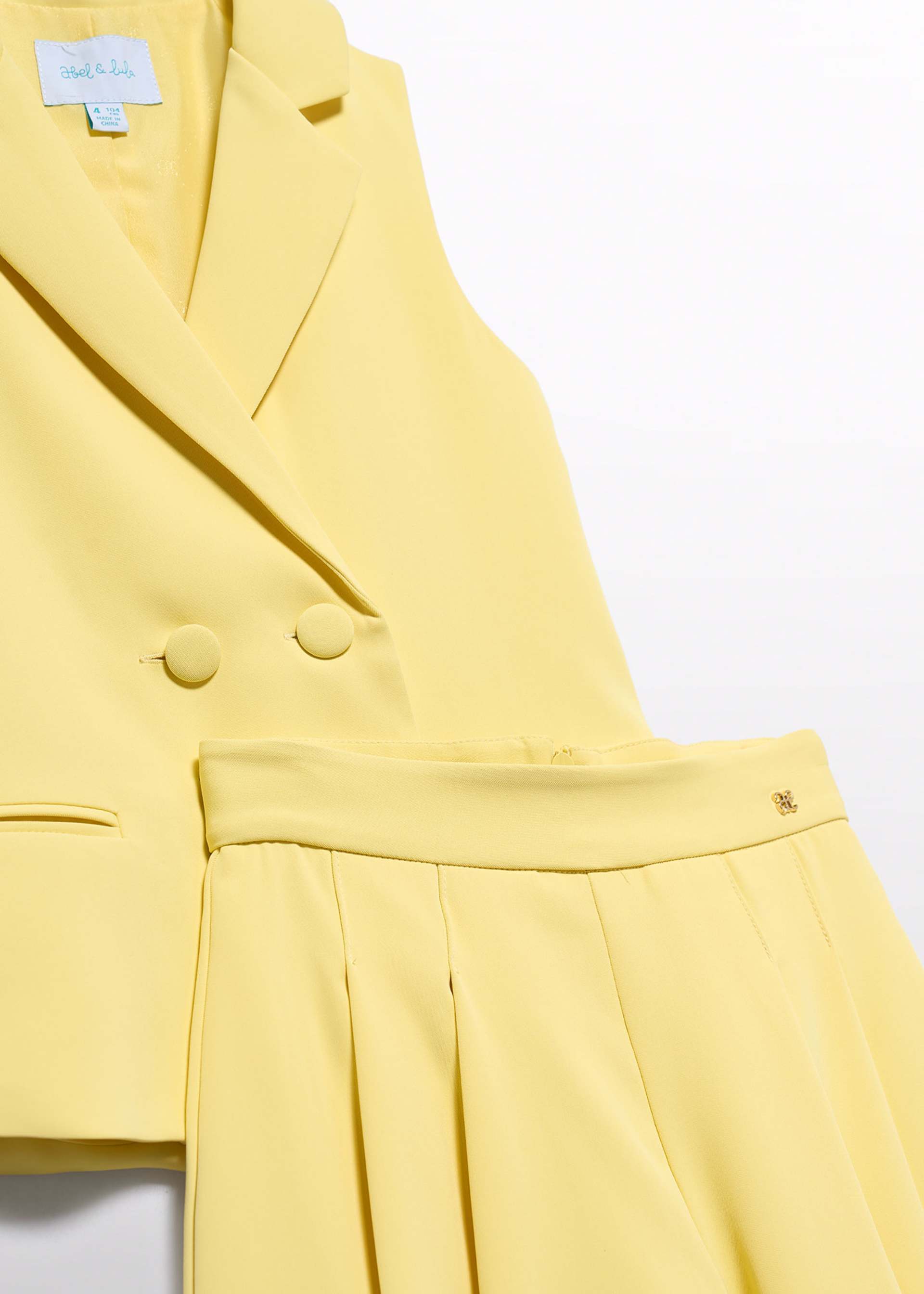 Combinaison bermuda en crêpe fille