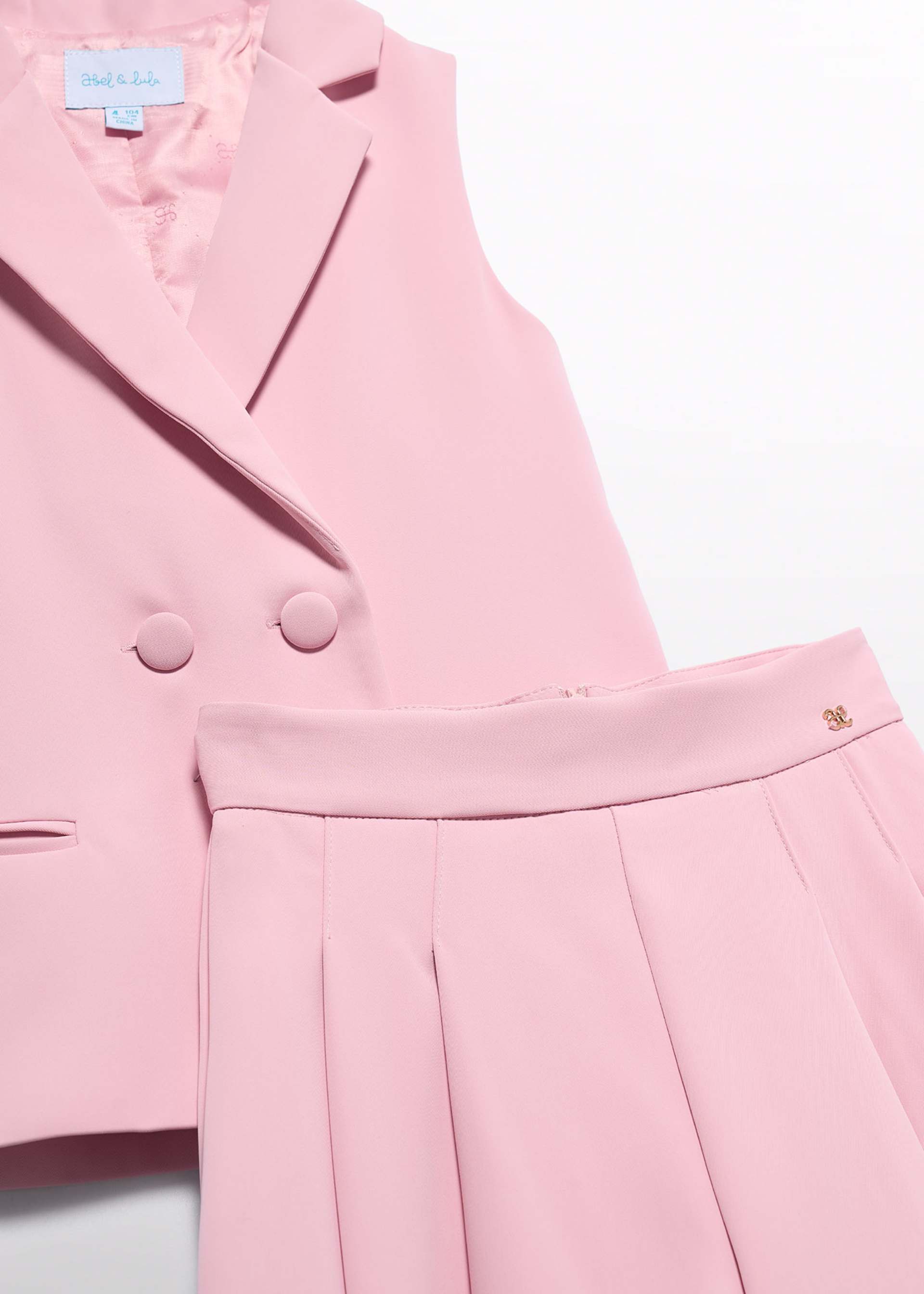 Combinaison bermuda en crêpe fille