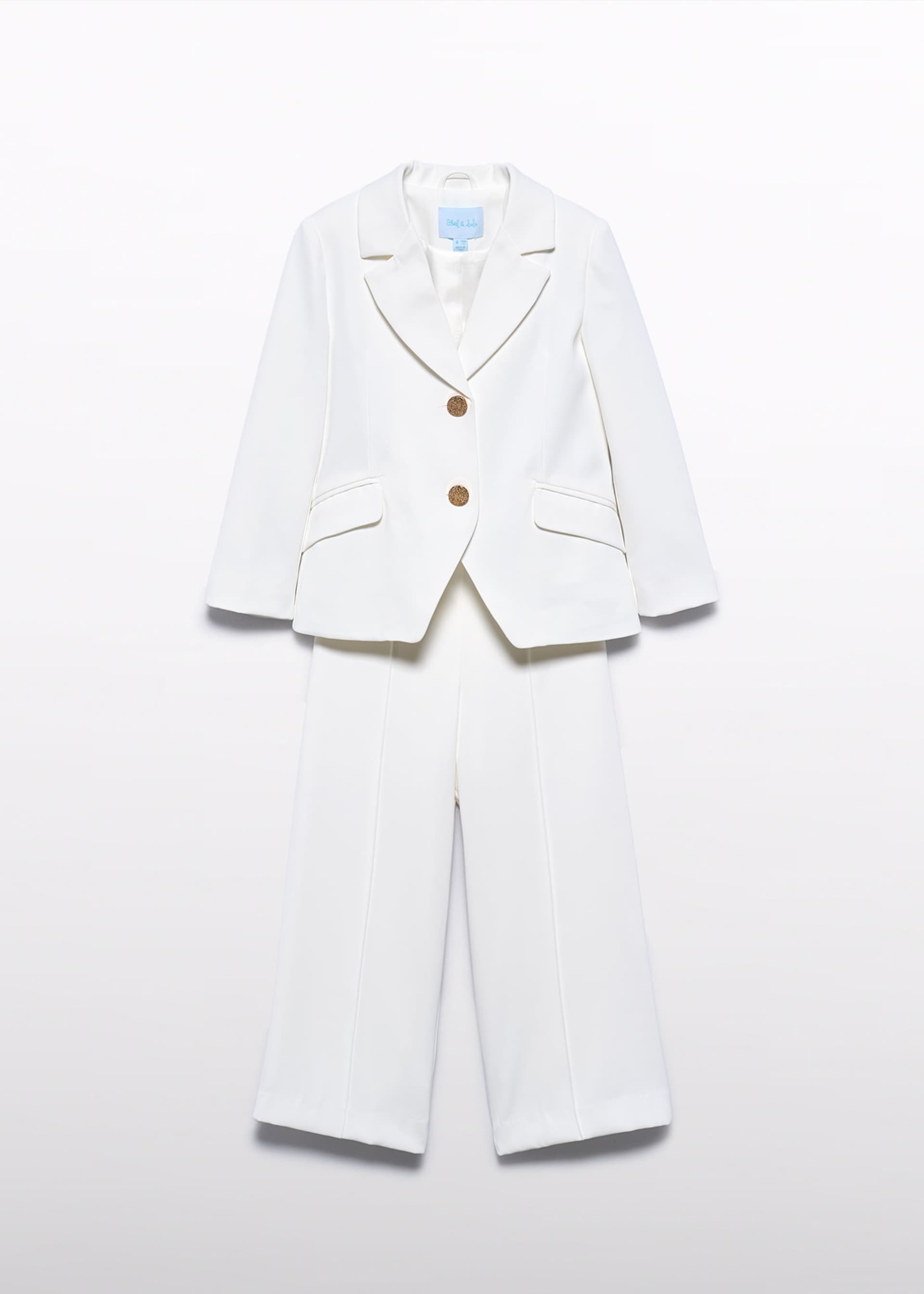 Crepe suit for girls