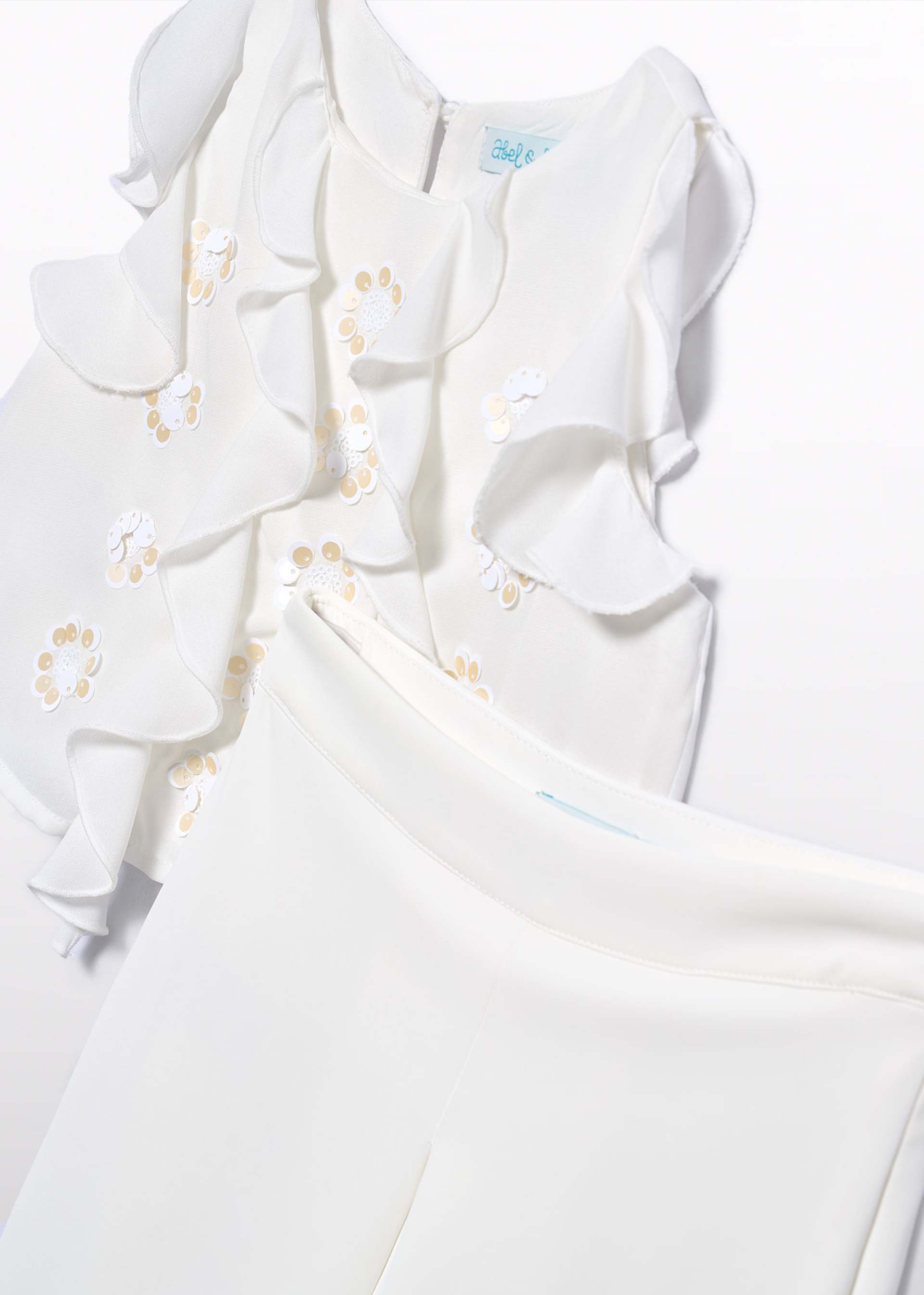 Conjunto pantalón culotte crepe niña