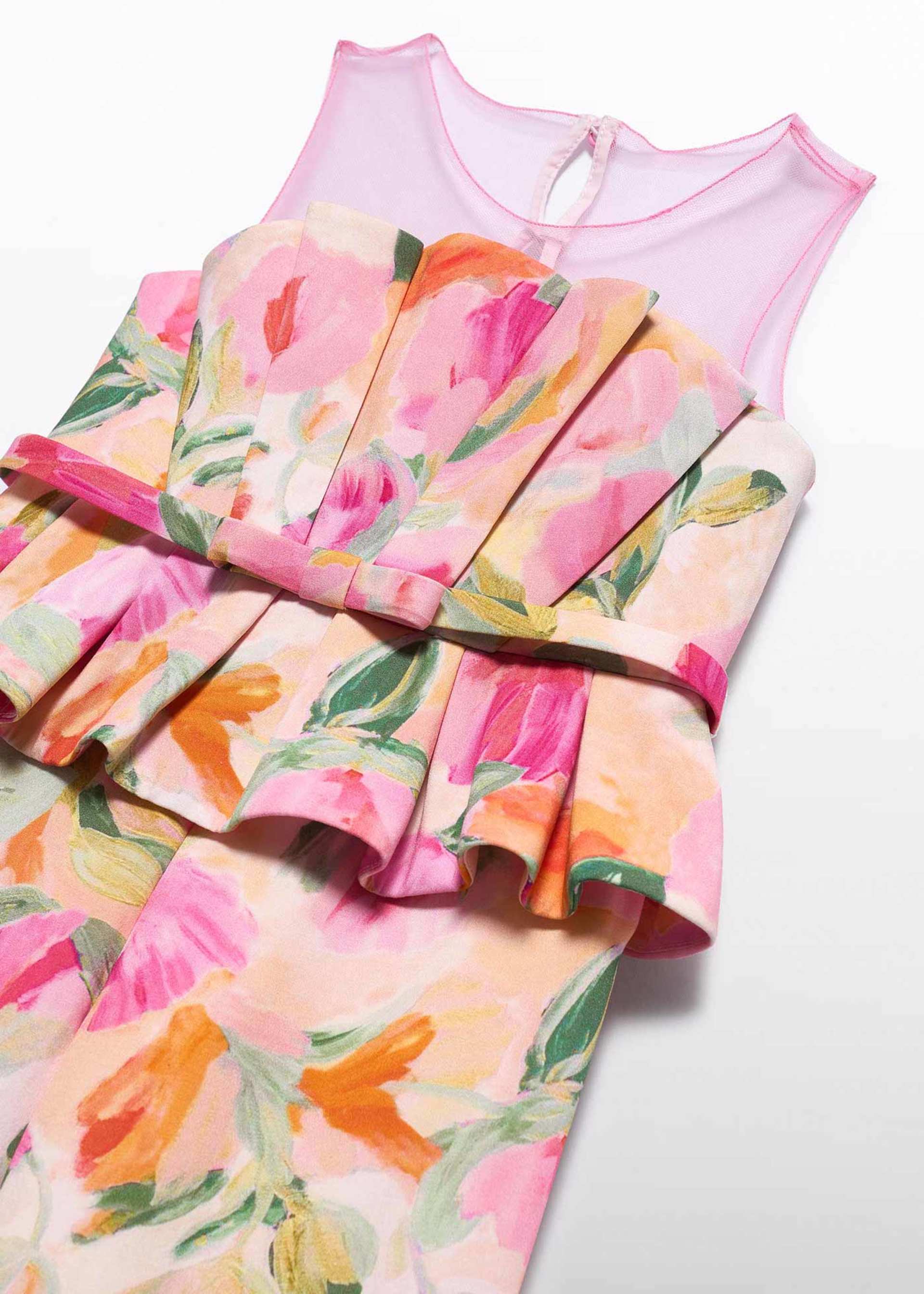 Combinaison longue imprimé fleurs fille