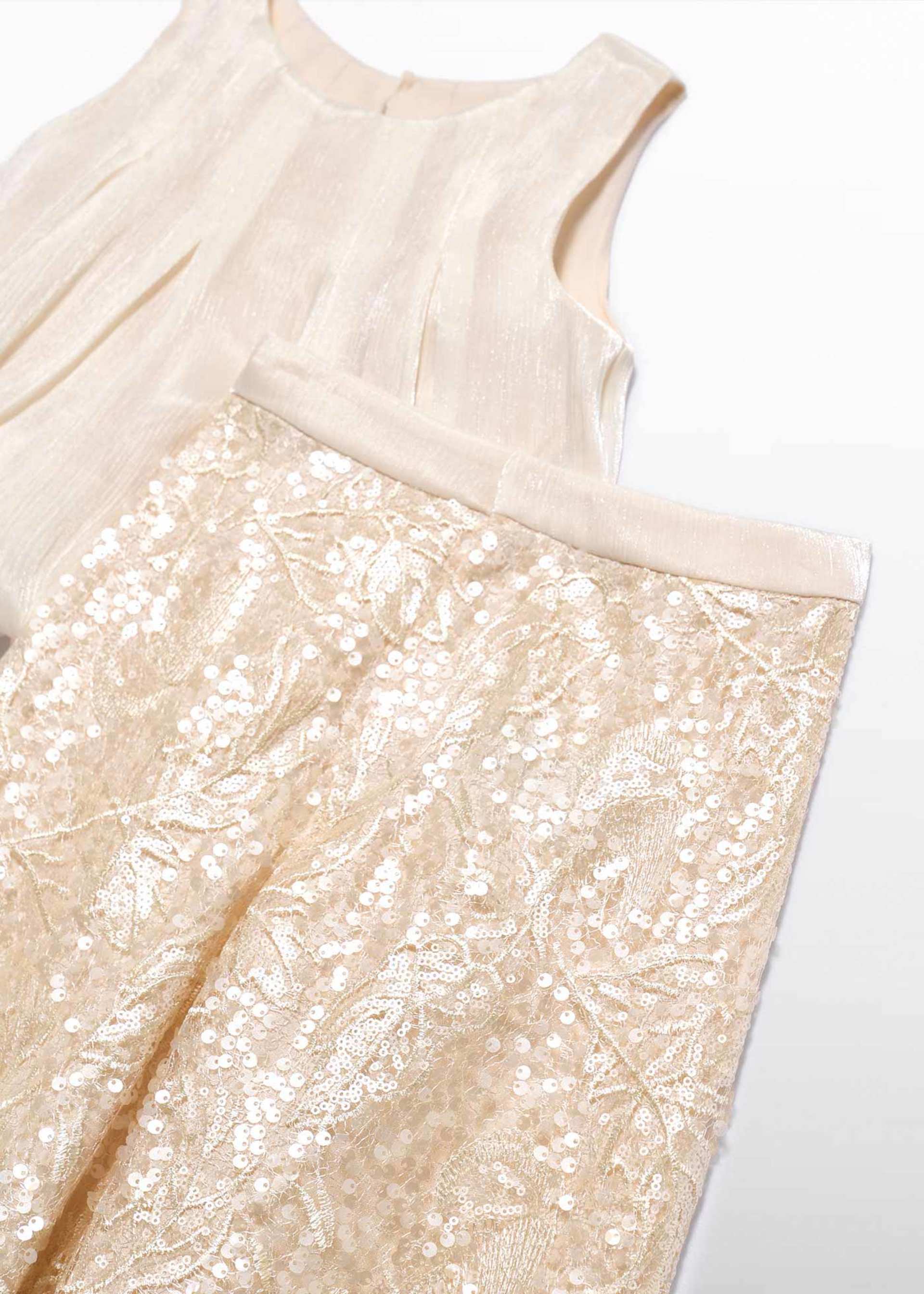 Girls' sequinned trouser set