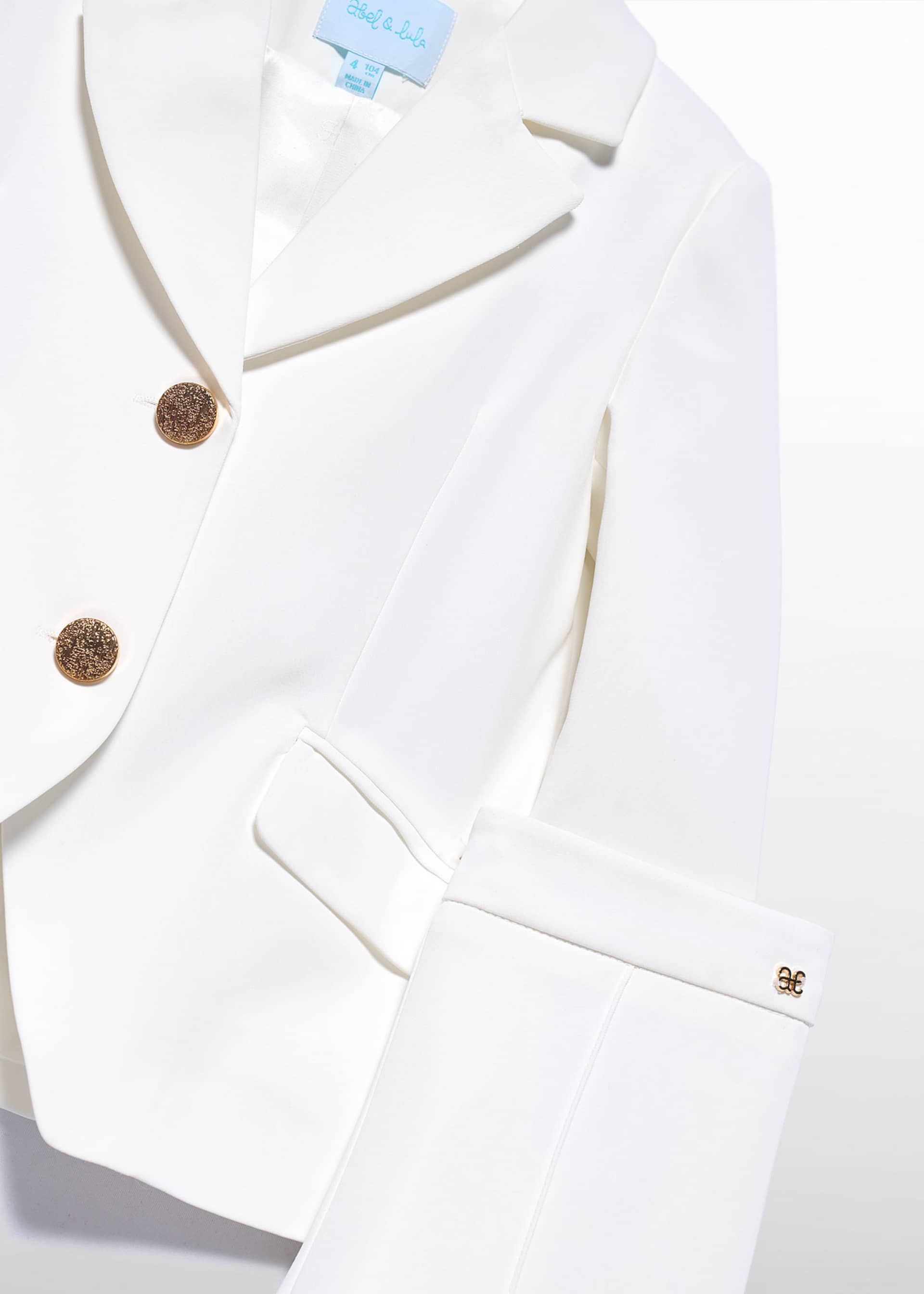 Crepe suit for girls