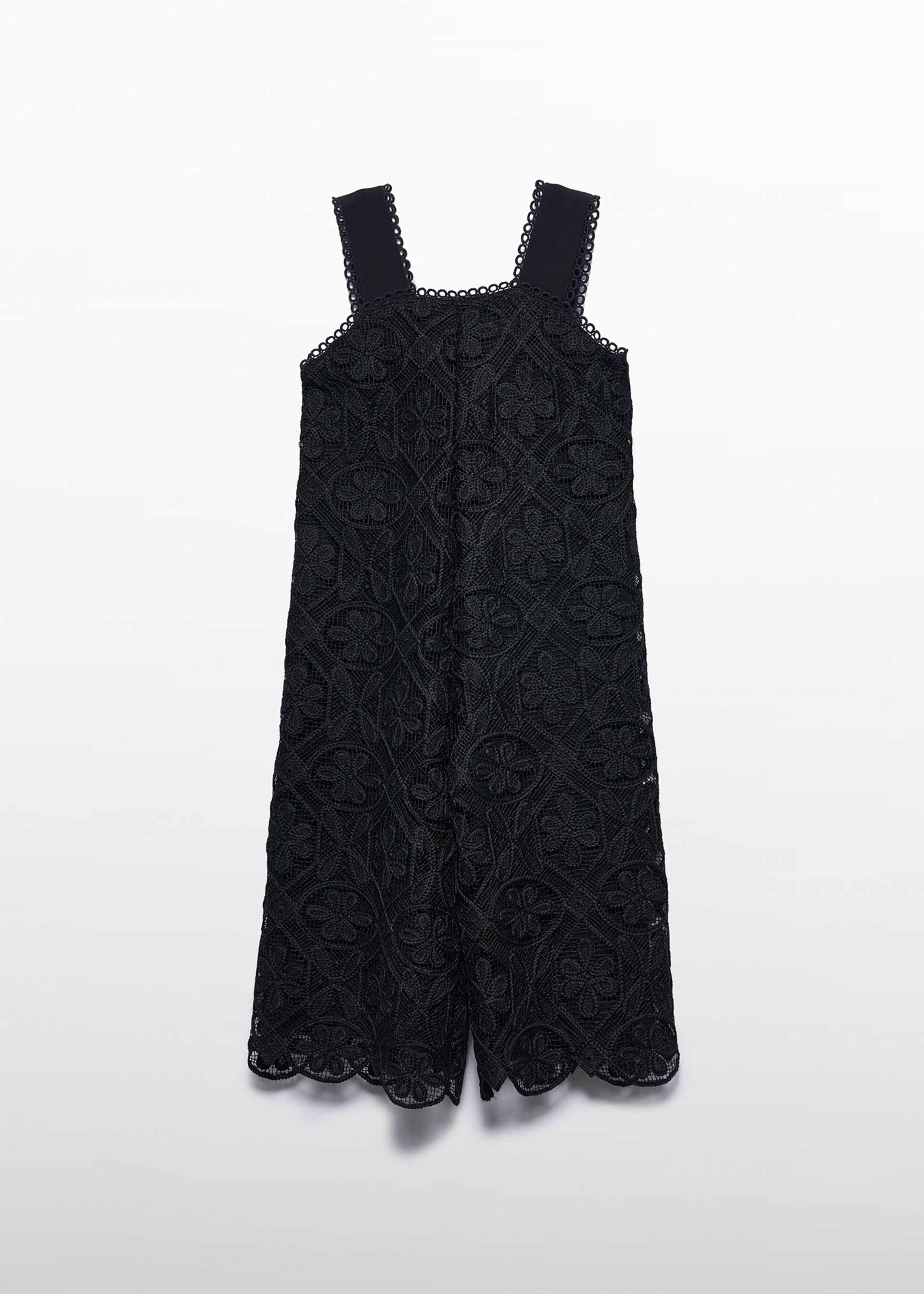 Girl Guipure Culotte Jumpsuit