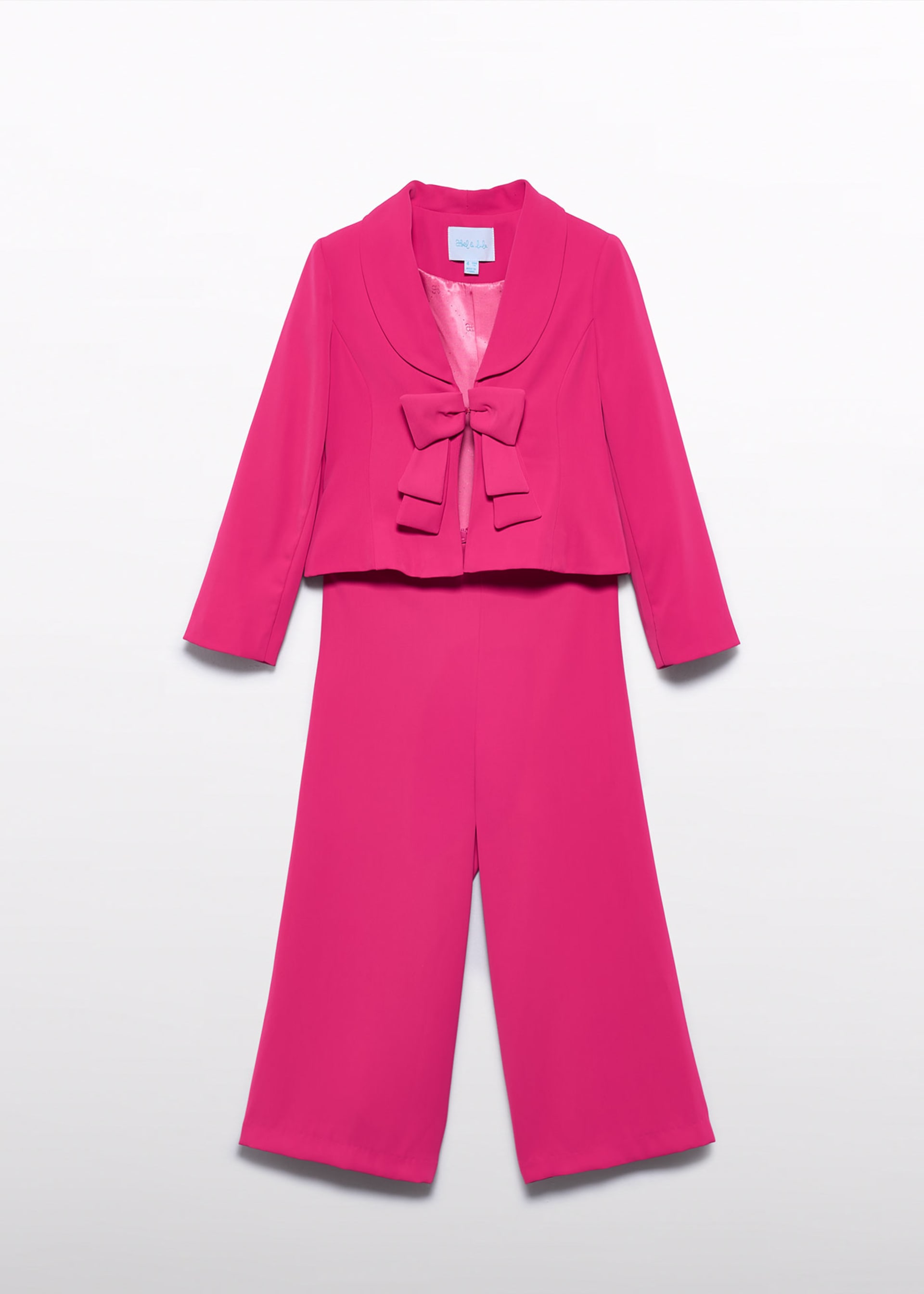 Tailleur crepe dettagli fiocco bambina